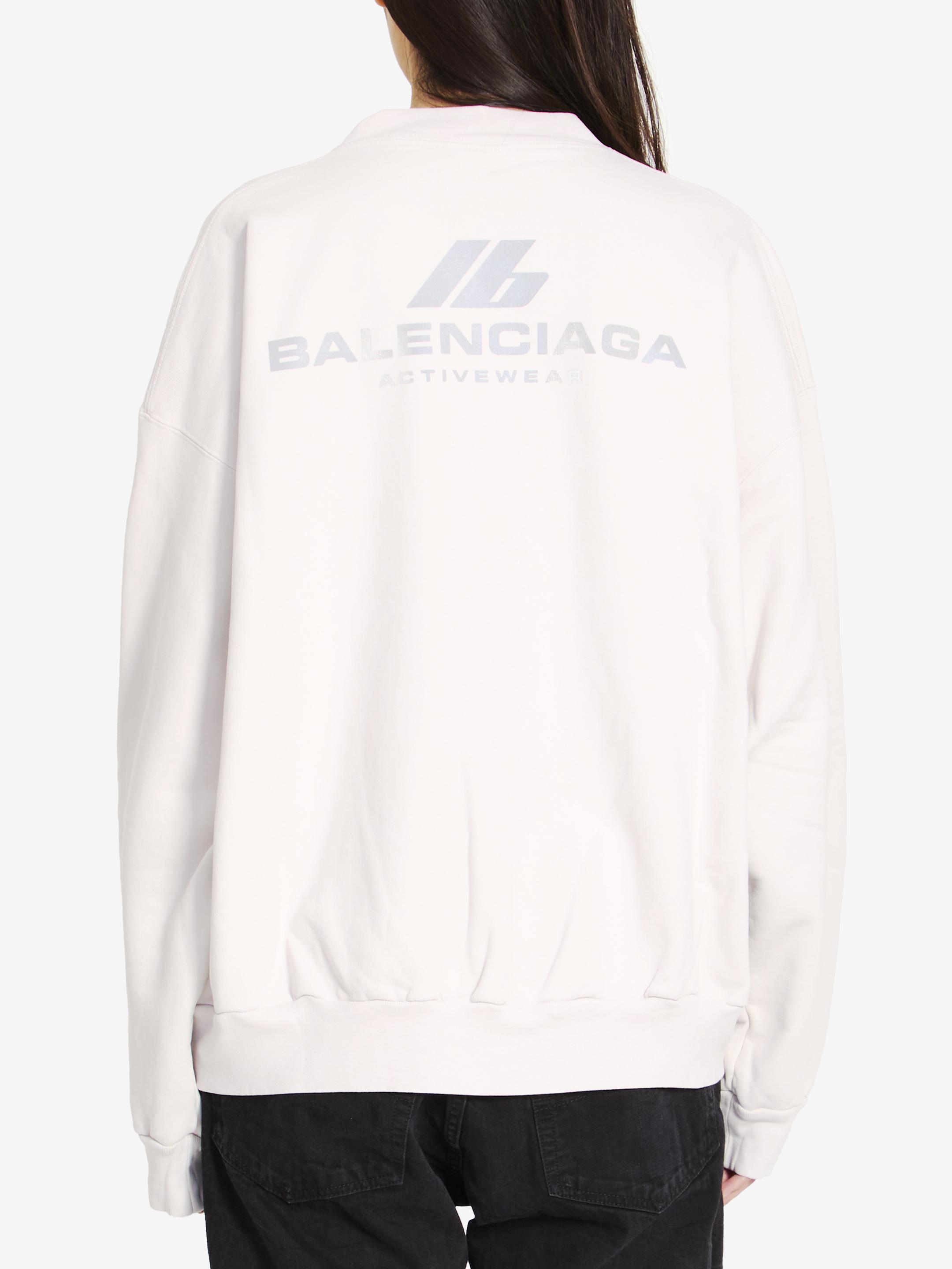 Balenciaga Activewear Sweatshirt in White Lyst Canada