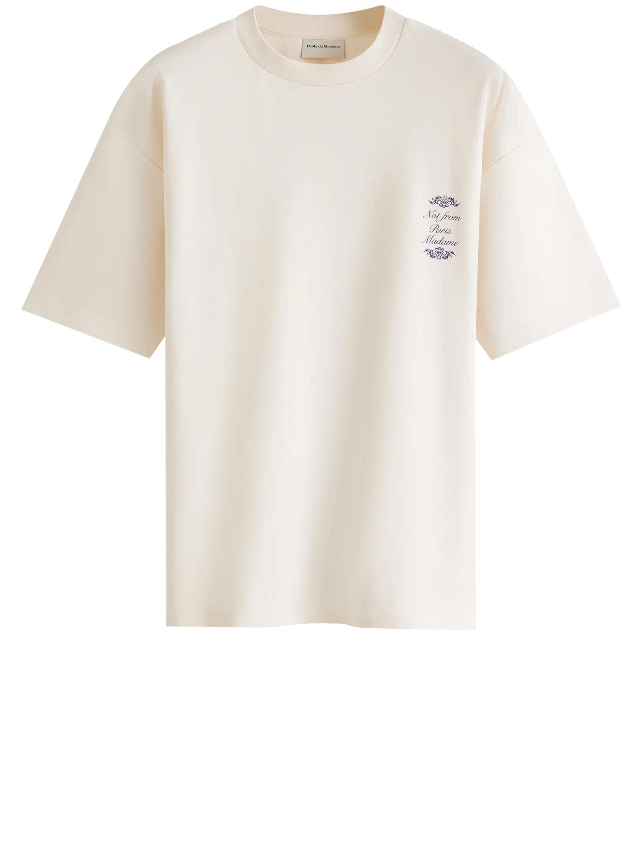 Drole de Monsieur Le T-shirt Slogan Ornements T-shirt in White for Men |  Lyst