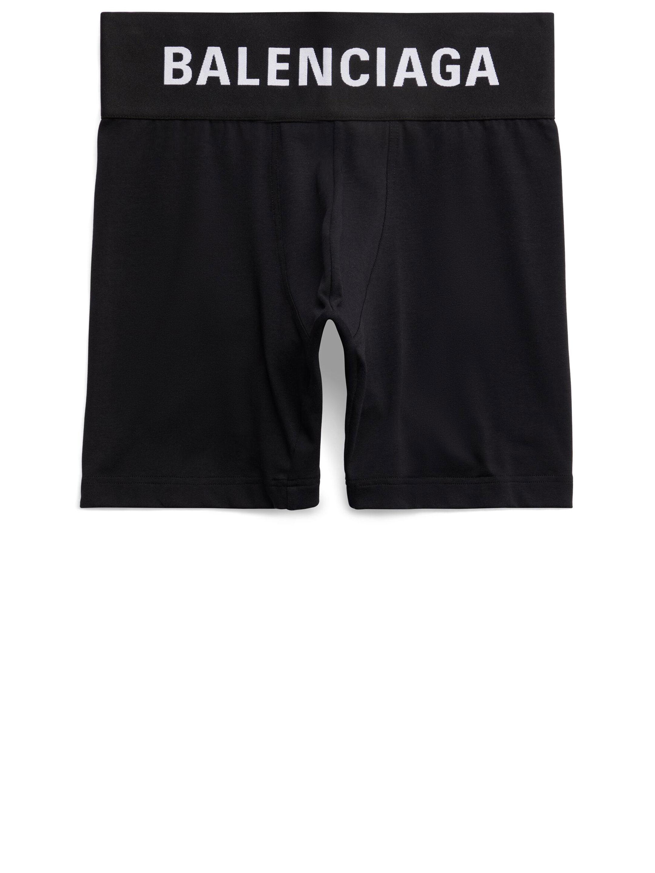 Balenciaga Elastic Boxer Briefs With Logo in Black for Men | Lyst