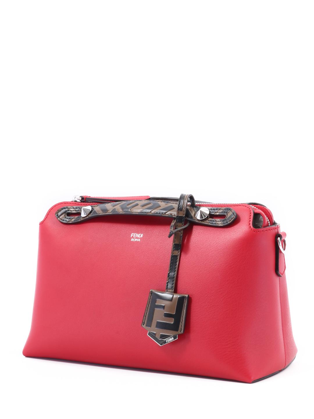 Fendi Leather Bag By The Way Red - Lyst