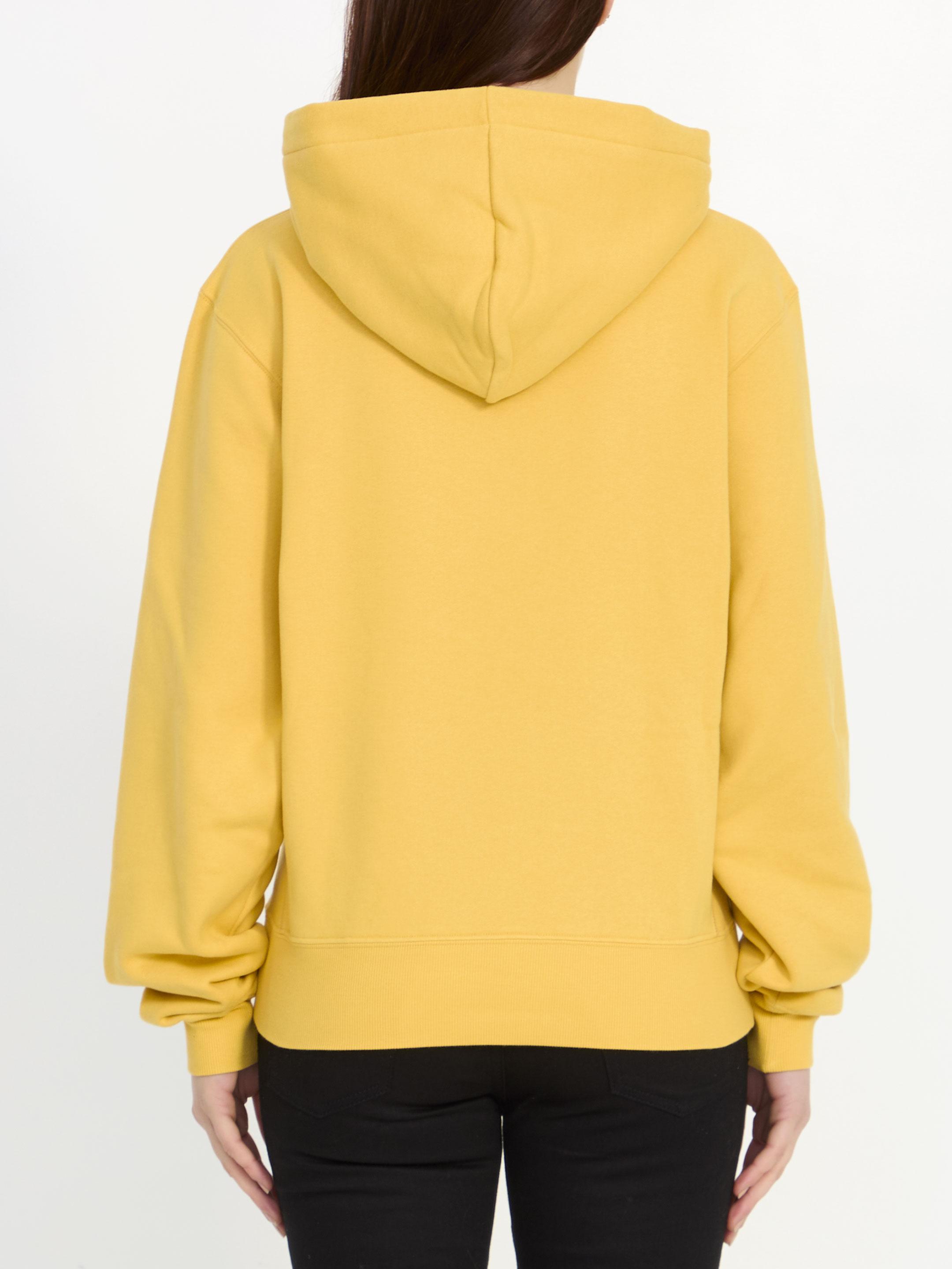 Saint Laurent Hoodie in Yellow Lyst