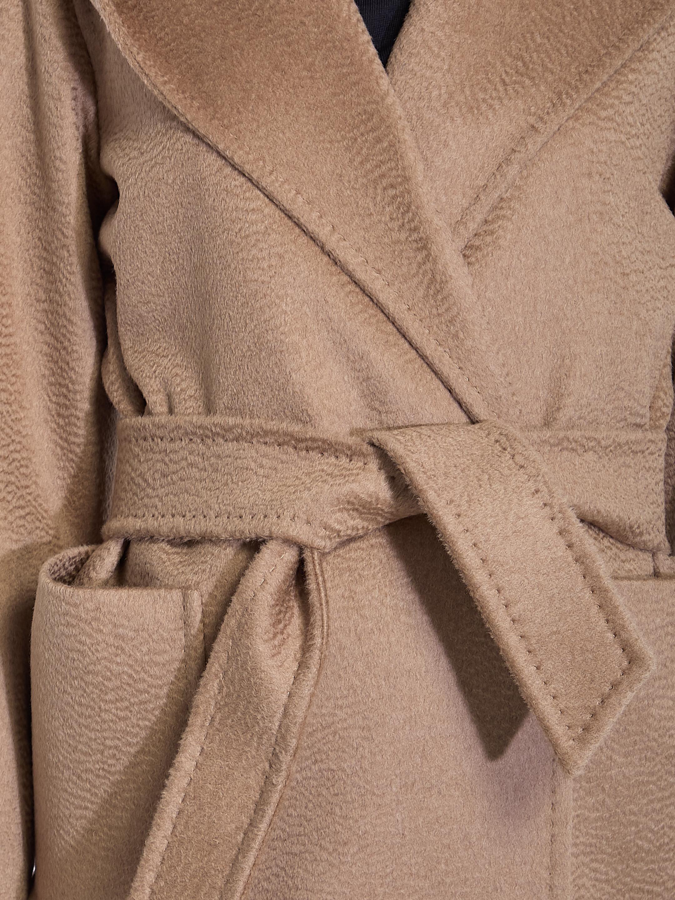 Max Mara Rialto Coat in Natural Lyst