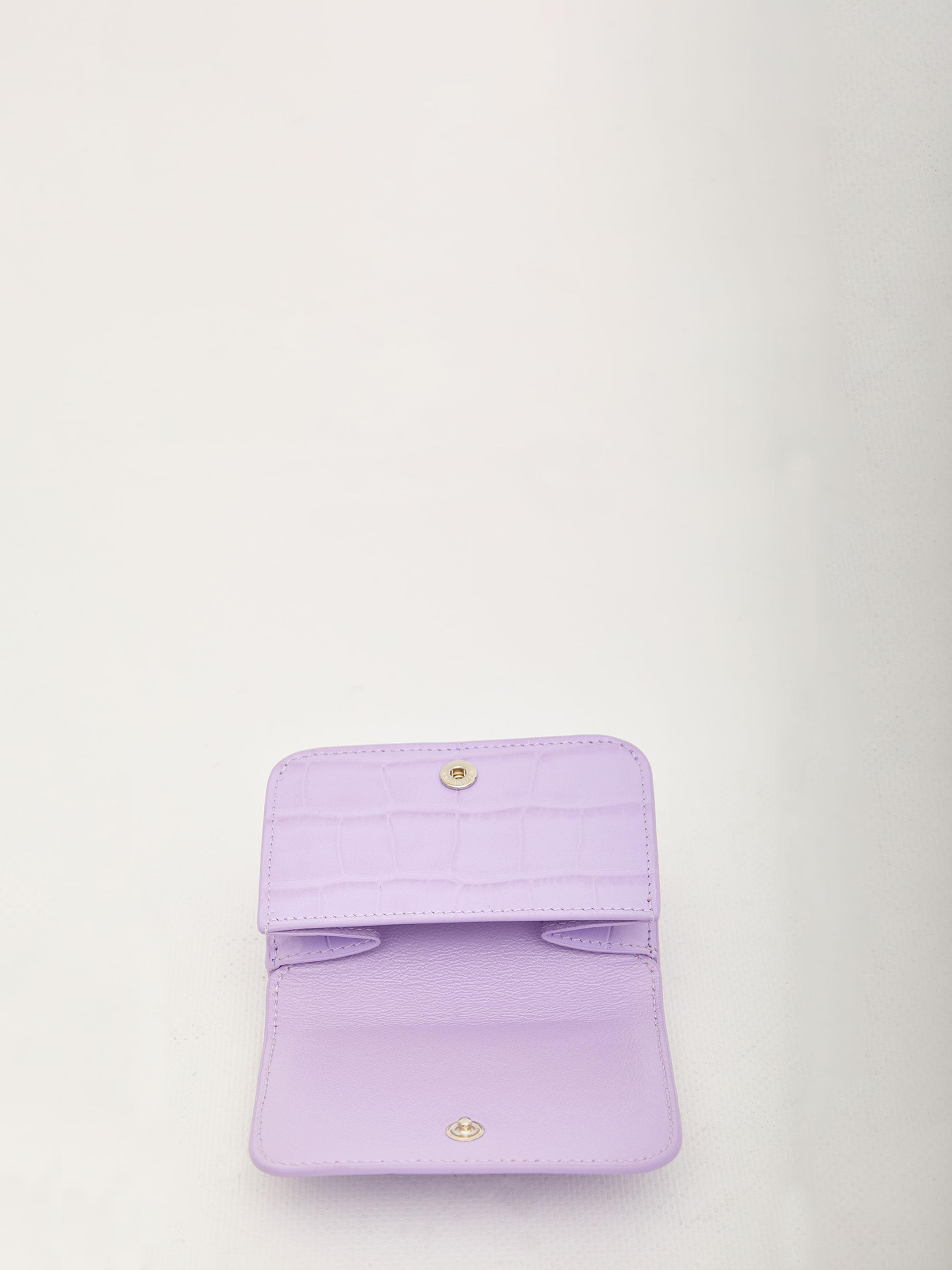 Balenciaga Cash Mini Wallet in Purple | Lyst