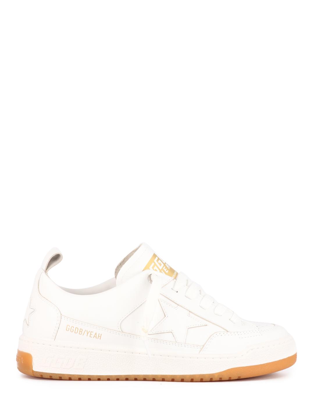 Golden Goose Leather Yeah Sneakers in White | Lyst