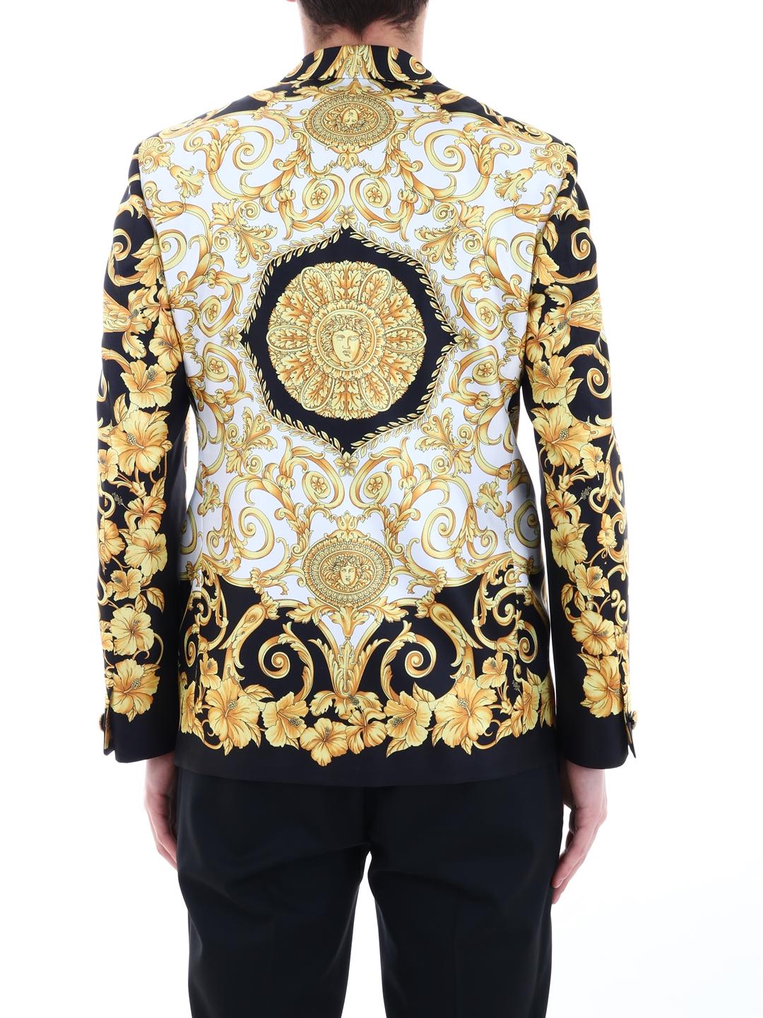 Versace Blazer Gold Hibiscus in 