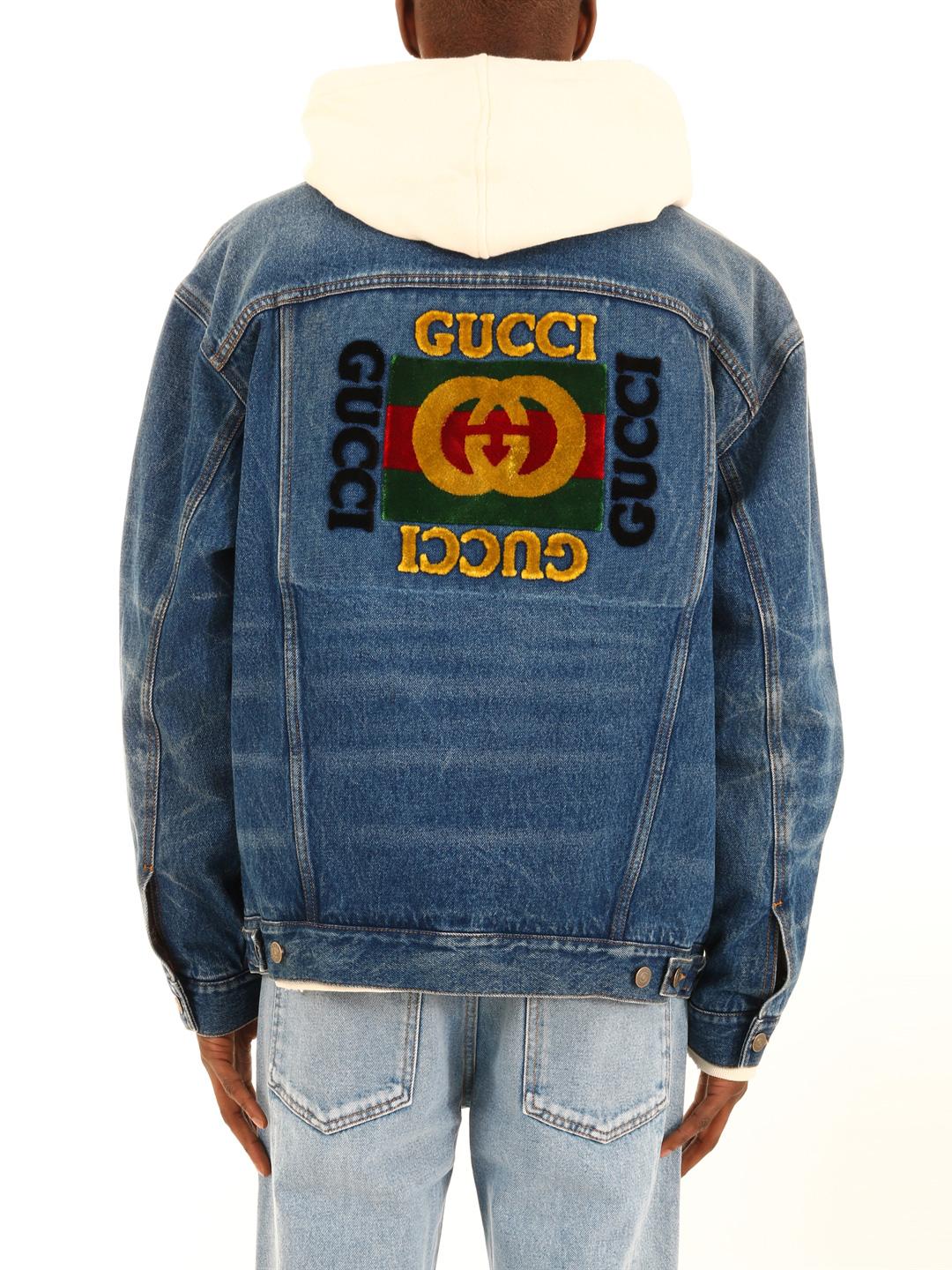 Giacca denim oversize con applicazioni di Gucci in Blu per Uomo - 52% di  sconto | Lyst