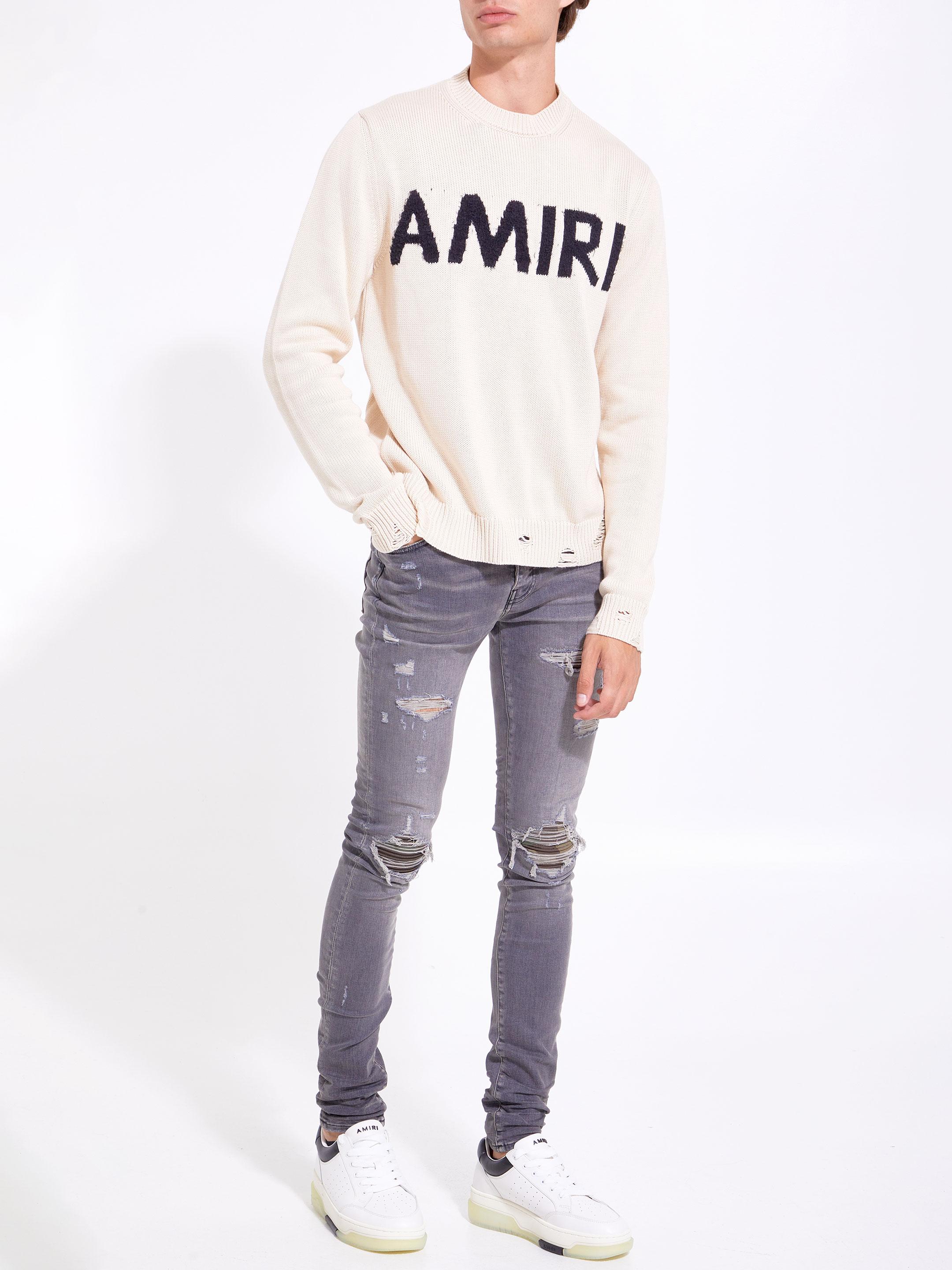 Amiri Distressed Skinny Jeans in Gray for Men | Lyst Amiri Distressed Skinny Jeans in Gray for Men | Lyst
