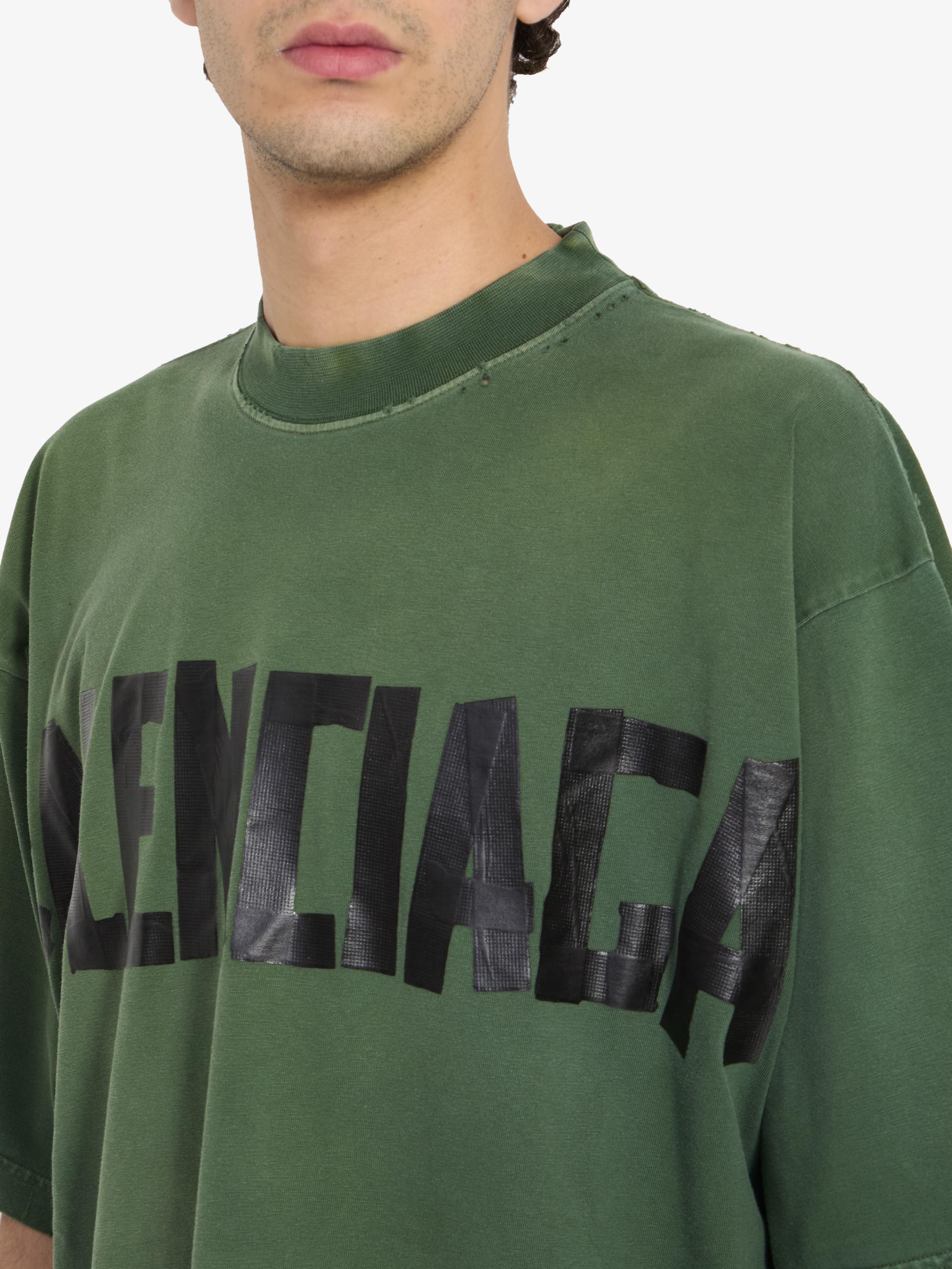 【BALENCIAGA】テープタイプ Tシャツ グリーン Balenciaga New Tape Type T-shirt Medium Fit 'Dark Green