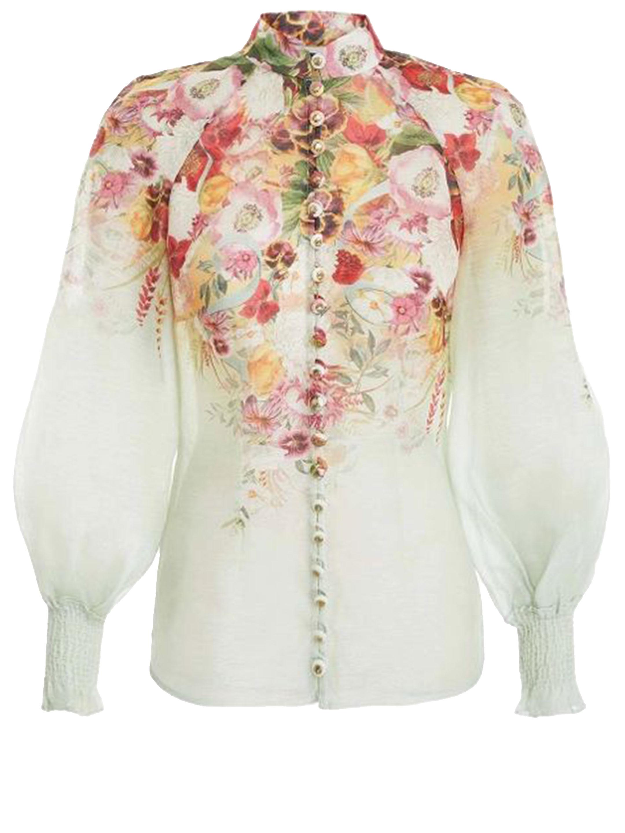 Zimmermann Wonderland Blouse in White | Lyst