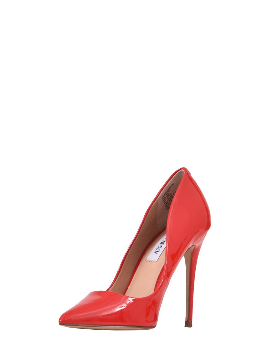 Steve Madden Red Lacquered Pumps | Lyst 