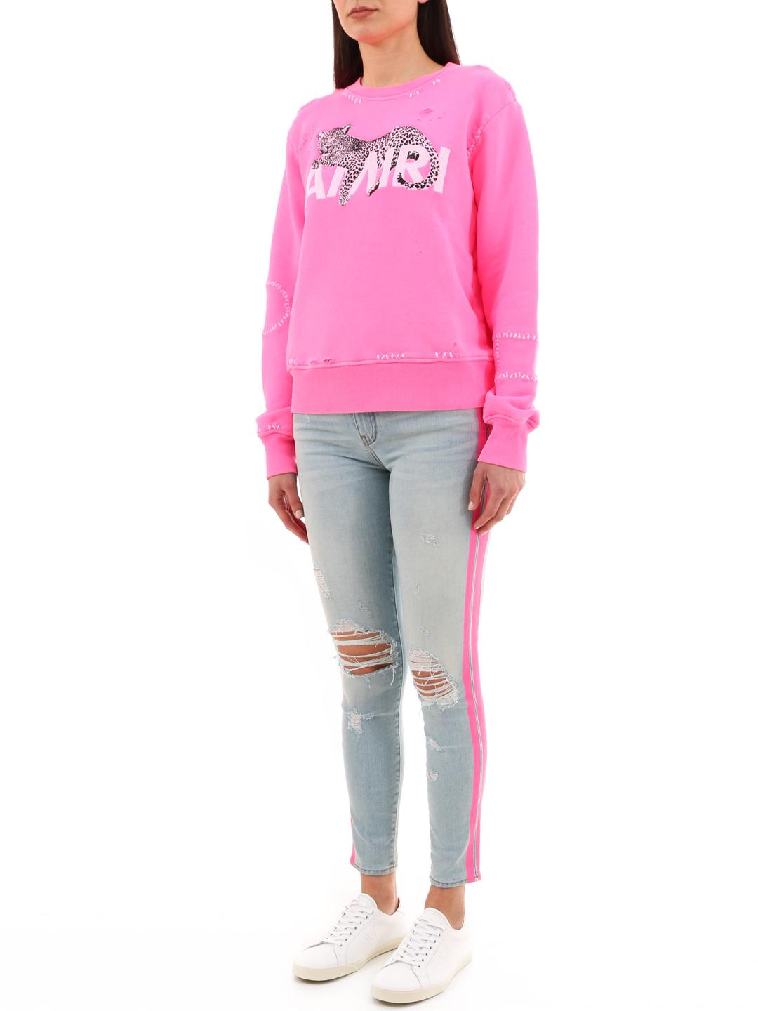 amiri pink sweater