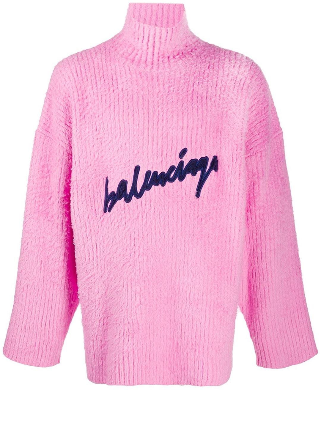 Balenciaga Cotton Scribble Sweater Pink for Men | Lyst Canada
