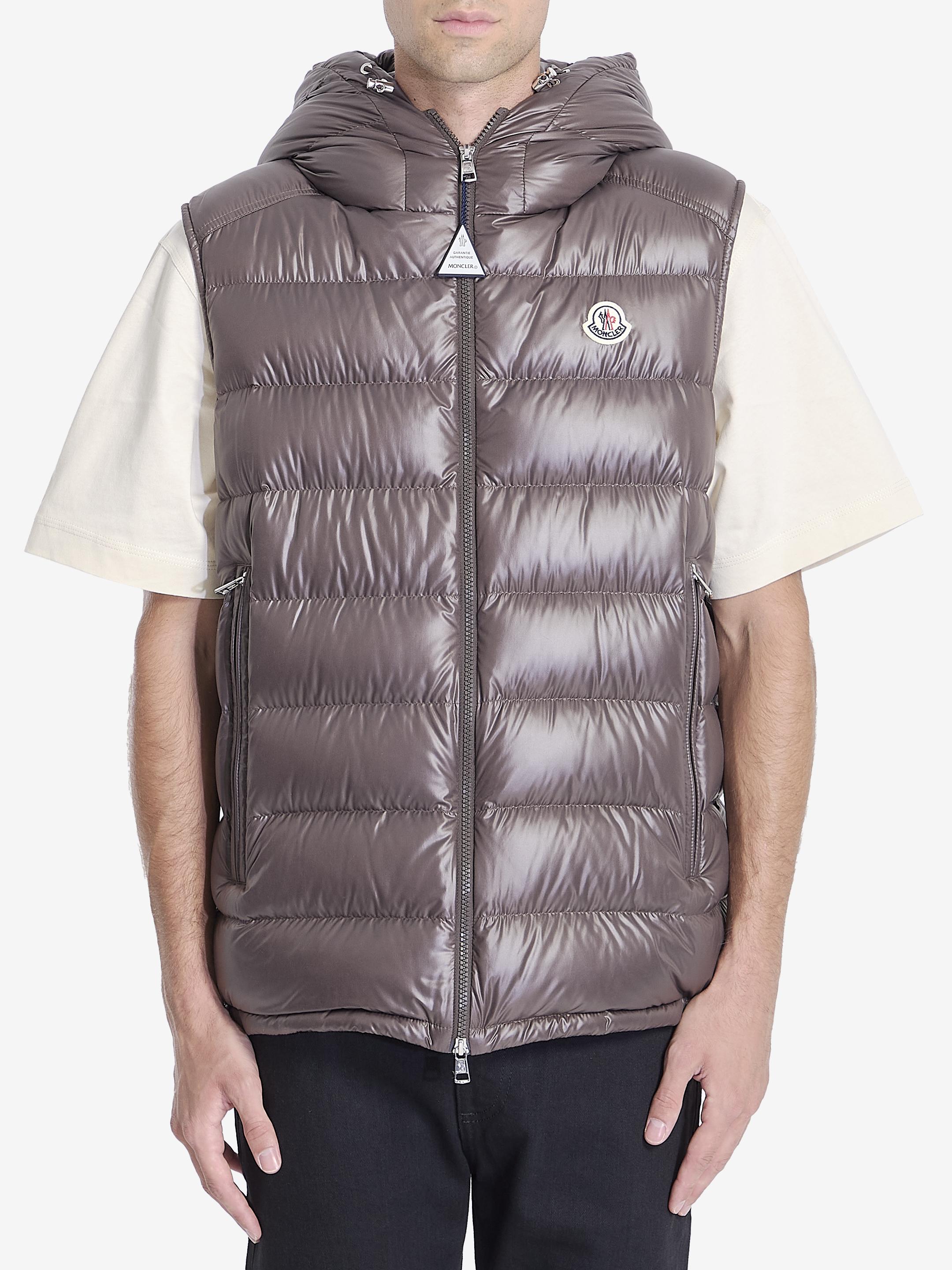 Moncler Barant Down Vest in Grey for Men Lyst UK