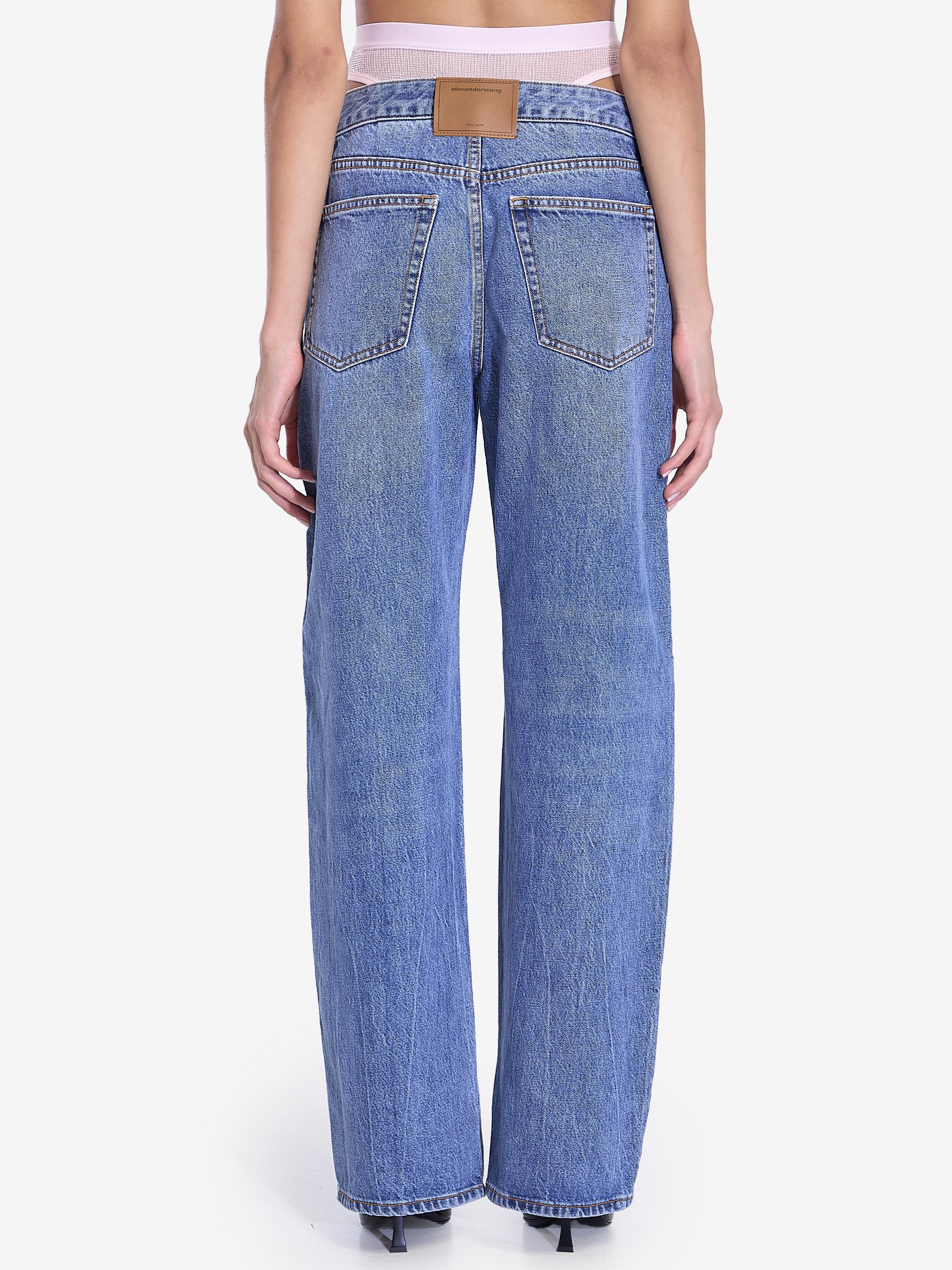 【関税&送料込】Alexander Wang Pre-Styled Underwear Jeans Alexander Wang Pre-Styled Underwear Straight-Leg Jeans in