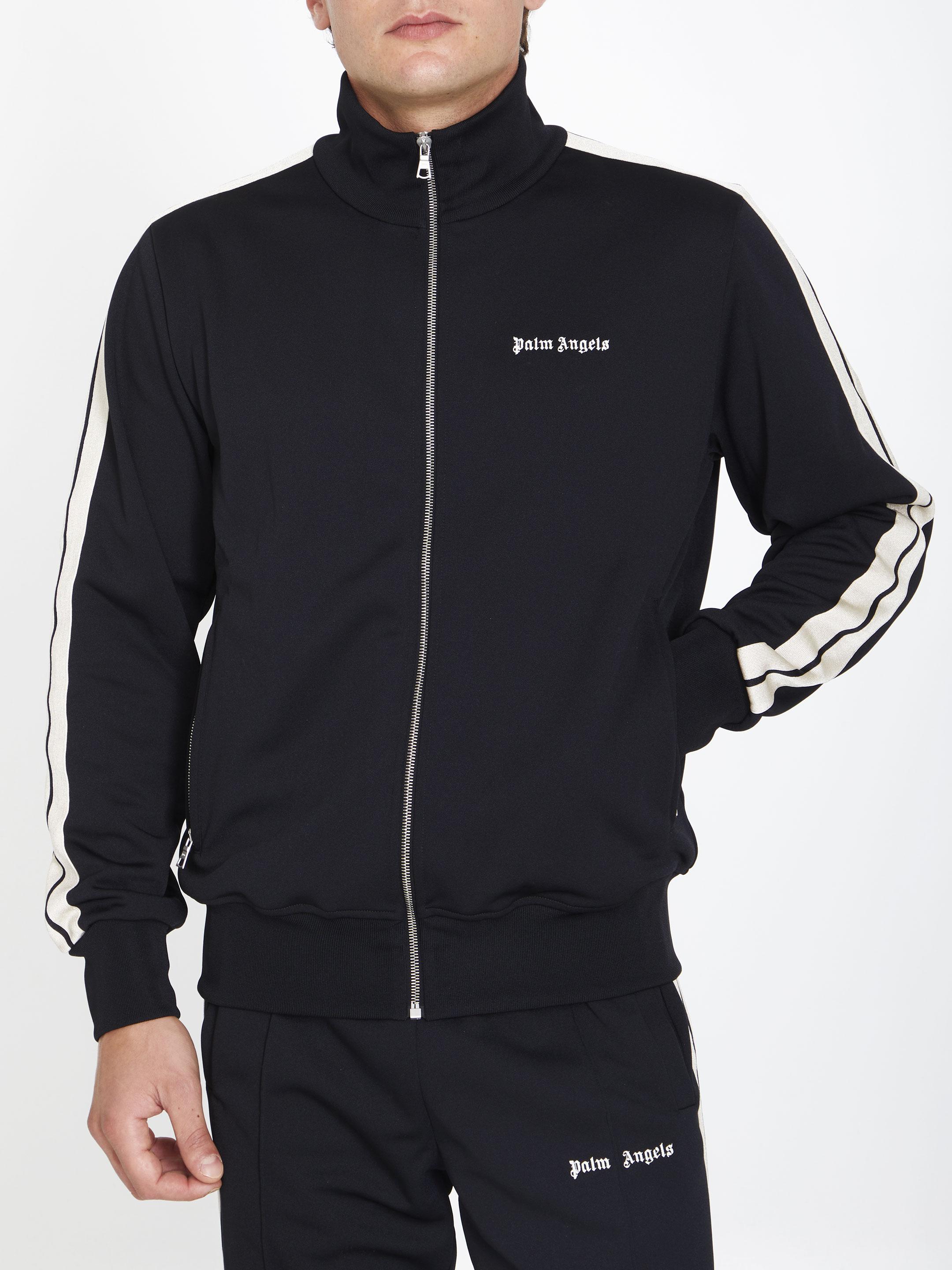 Palm Angels Logo Track Jacket in Black for Men | Lyst