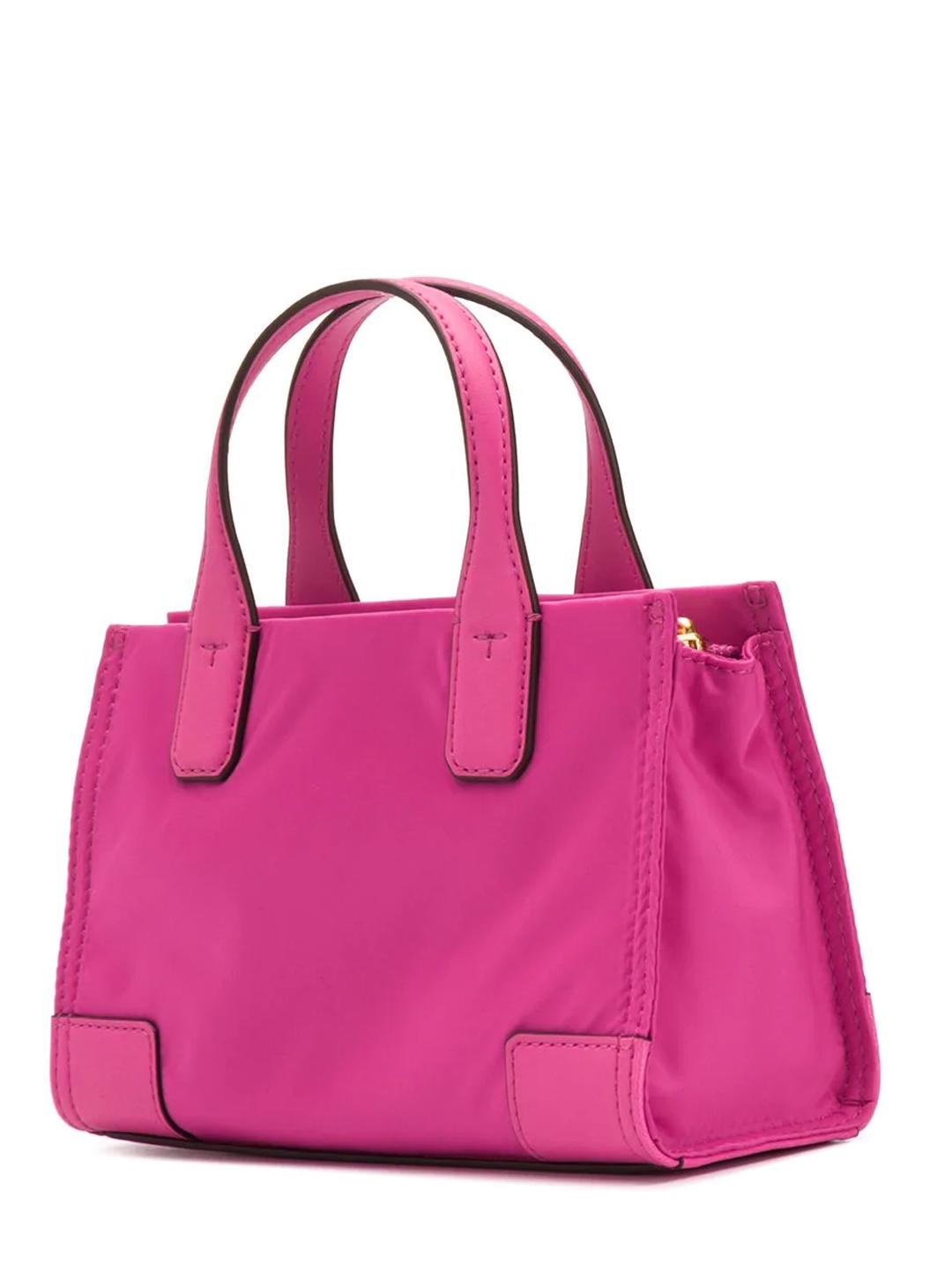 国内発! Tory Burch★ELLA NYLON MINI TOTE★ピンク★ナイロン Tory Burch Bright Hot Pink Ella Micro Mini Tote Bag Purse