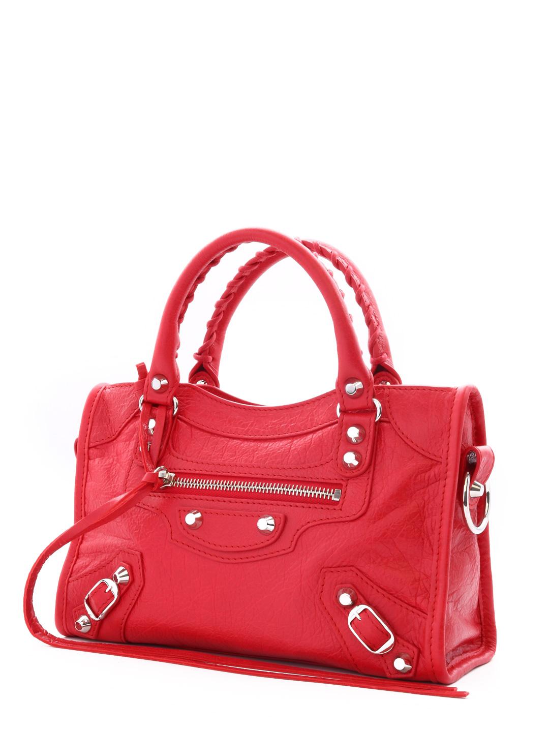 Balenciaga Mini City Classic Bag Red | Lyst