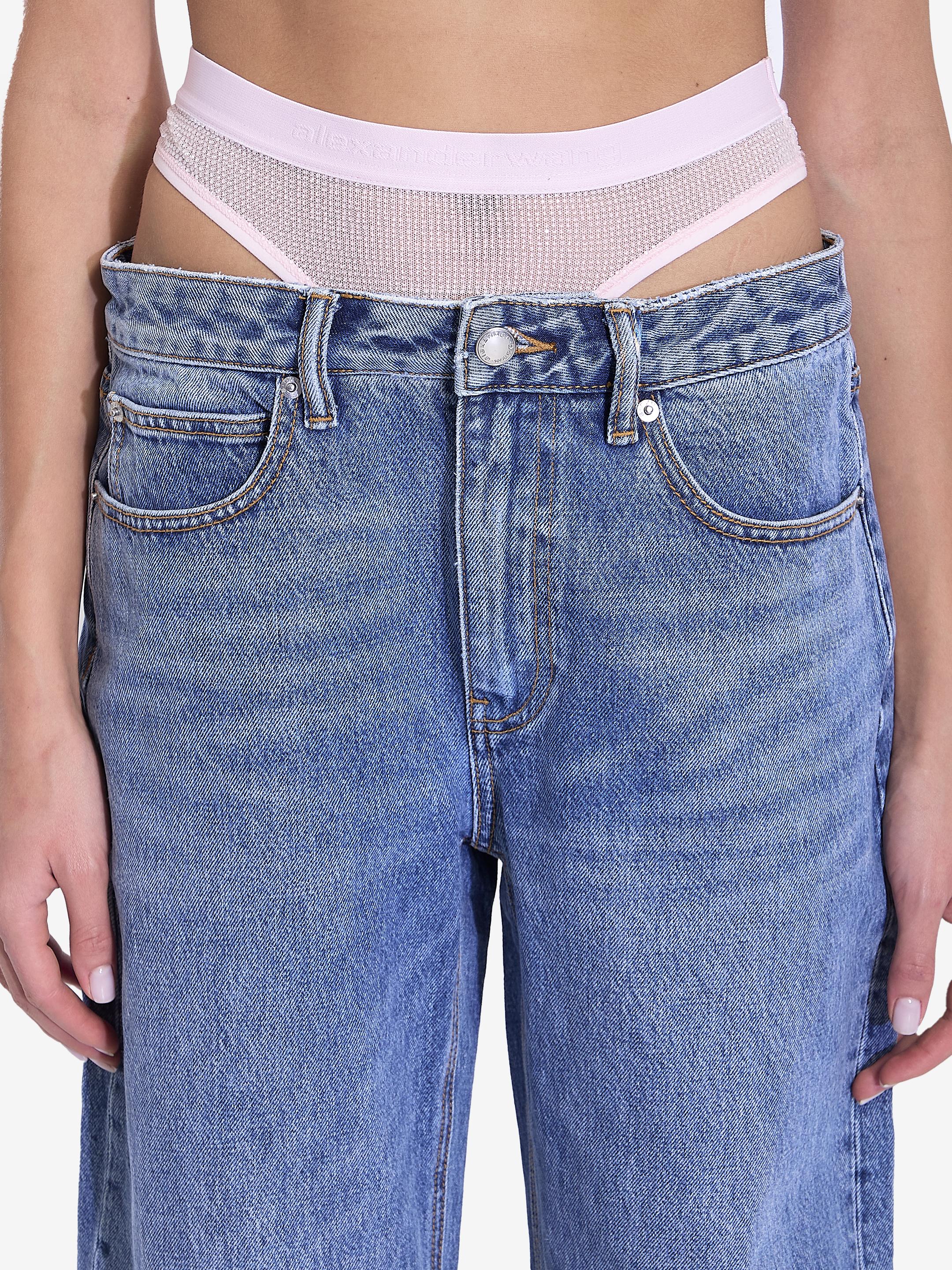 Alexander Wang Pre-Styled Underwear Straight-Leg Jeans in