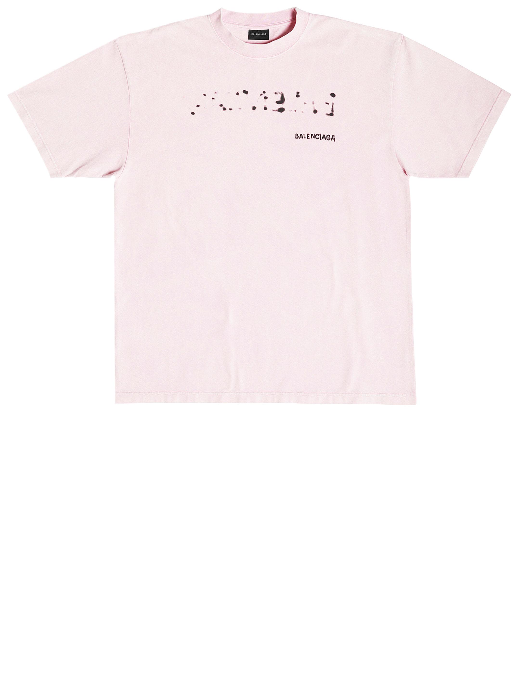 T-shirt hand drawn di Balenciaga in Rosa | Lyst