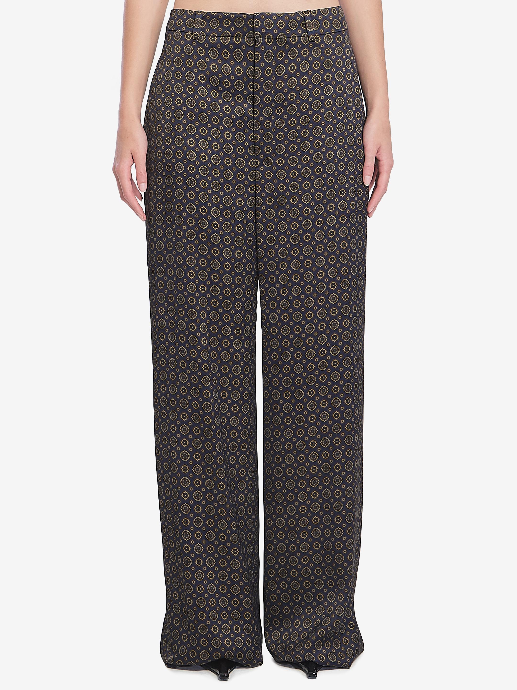 パンツ Saint Laurent Medallion Pattern Trousers Saint Laurent Medallion Pattern Trousers in Blue | Lyst