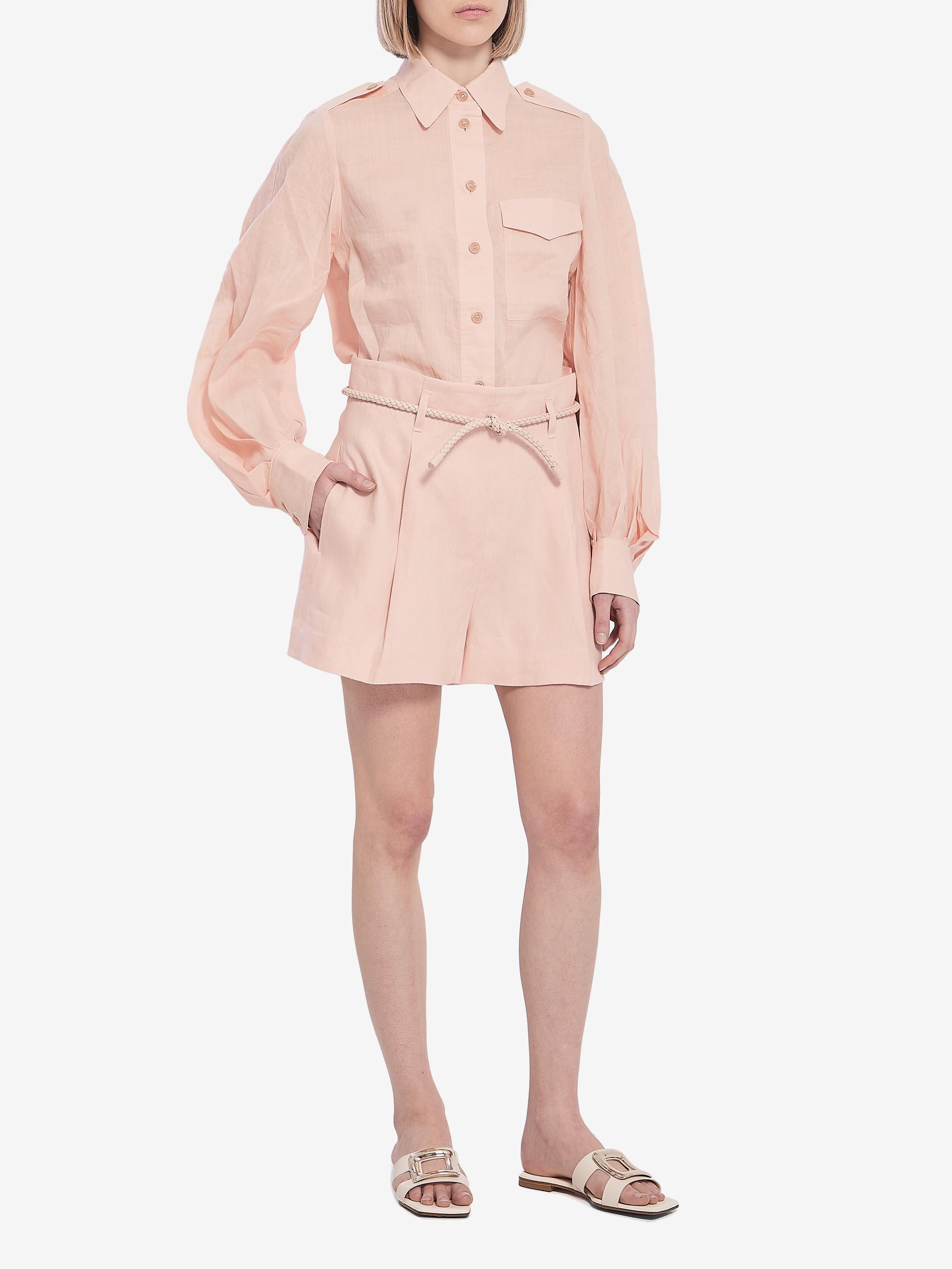 Tシャツ・カットソー Zimmermann Skin pink viscose Illuminate blouse ZIMMERMANN Illuminate Blouse | Neutrals | FARFETCH