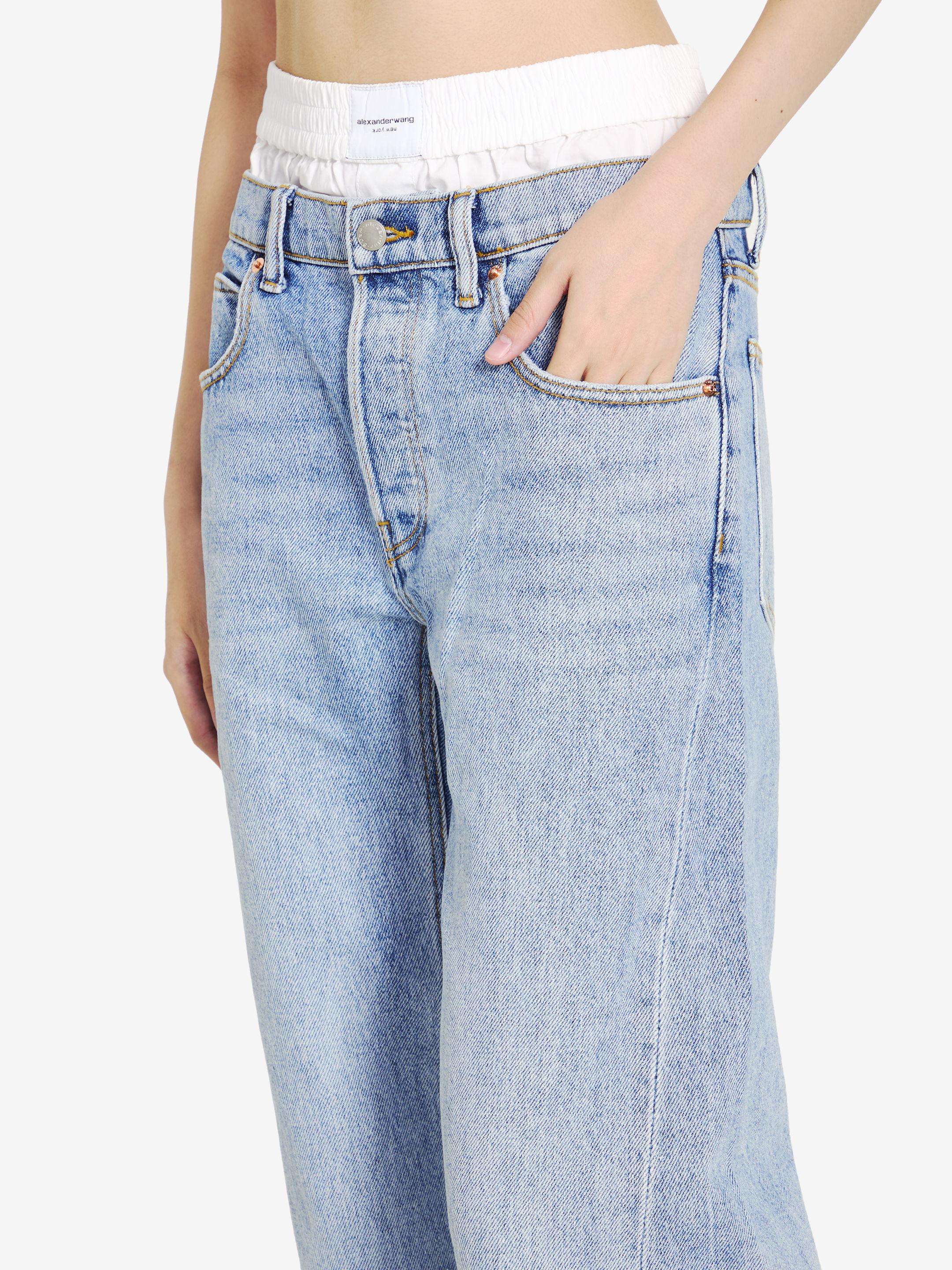 Alexander Wang Jeans With Prestyled Boxer in Blue | Lyst