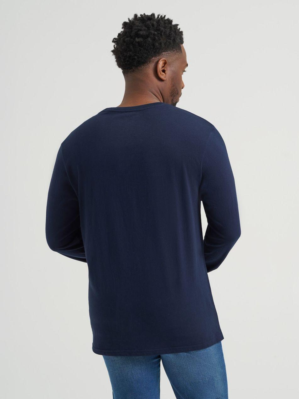 ◆LEE◆ Lee Jeans Graphic Long Sleeve T-Shirt Navy Lee Lee Jeans Graphic Long Sleeve T-Shirt Navy | KAZUE