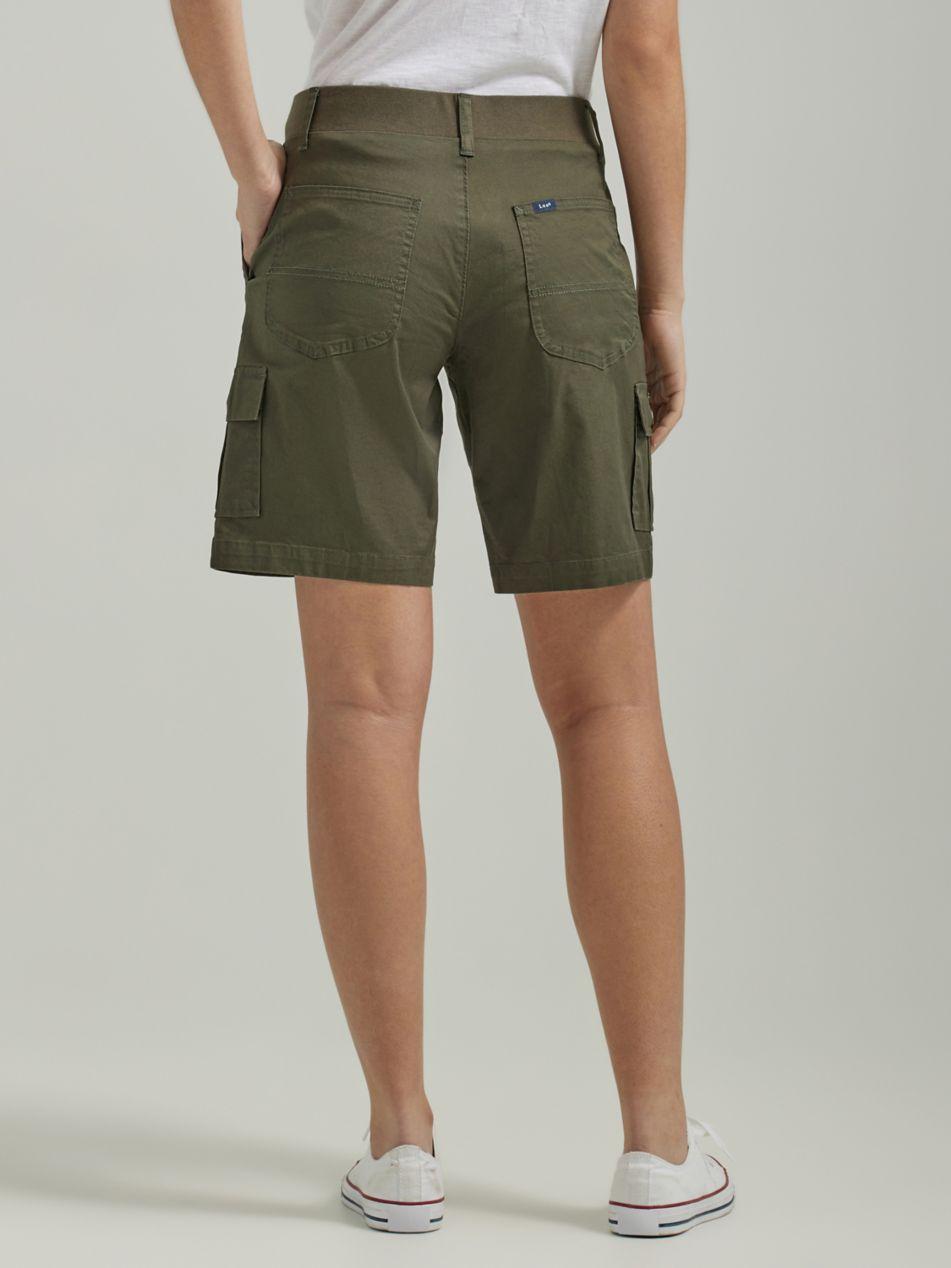 Lee Jeans Womens Flex-to-go Cargo Bermuda Shorts in Green | Lyst