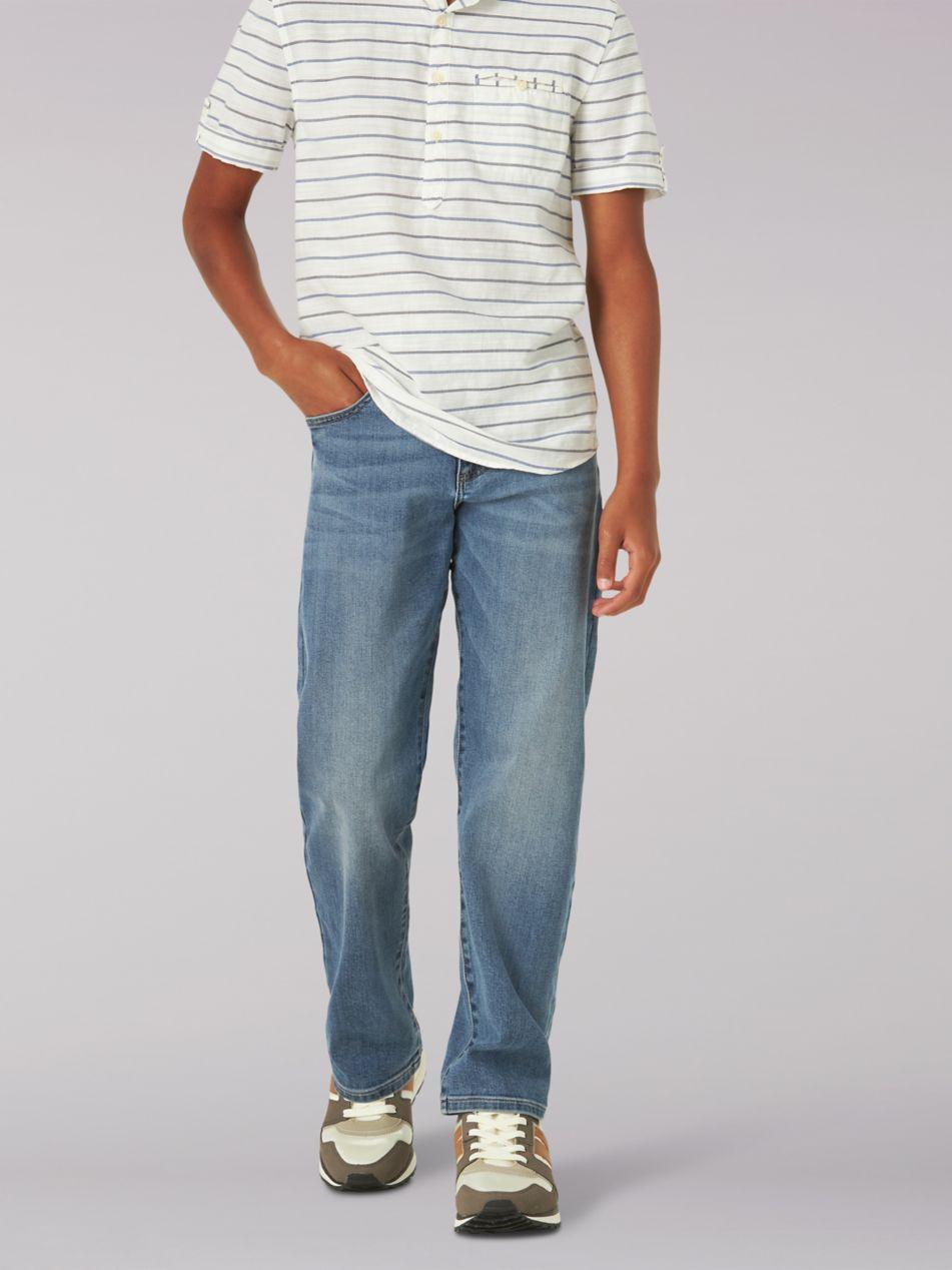 Lee Jeans Boy's Boys Extreme Motion Mvp Athletic Jeans Husky in Blue