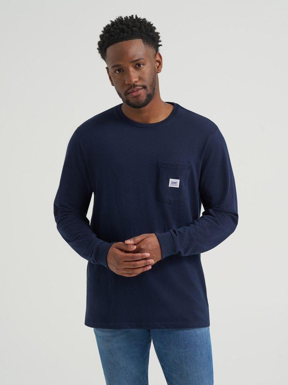 ◆LEE◆ Lee Jeans Graphic Long Sleeve T-Shirt Navy Lee Jeans T-shirts for Men | Online Sale up to 43% off | Lyst