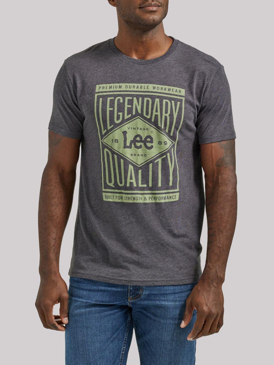 Lee Jeans Mens Legendary Quality Graphic T-shirt in Gray for Men | Lyst