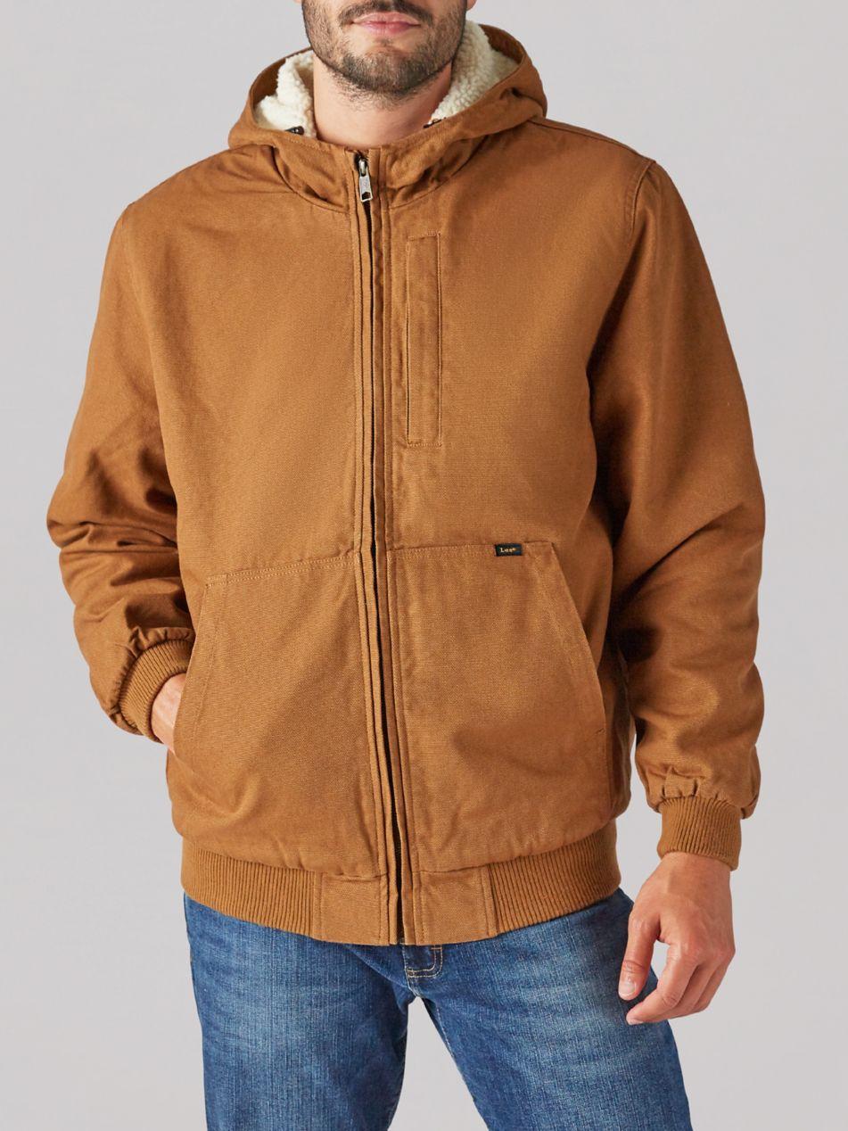 canvas jacket with hood