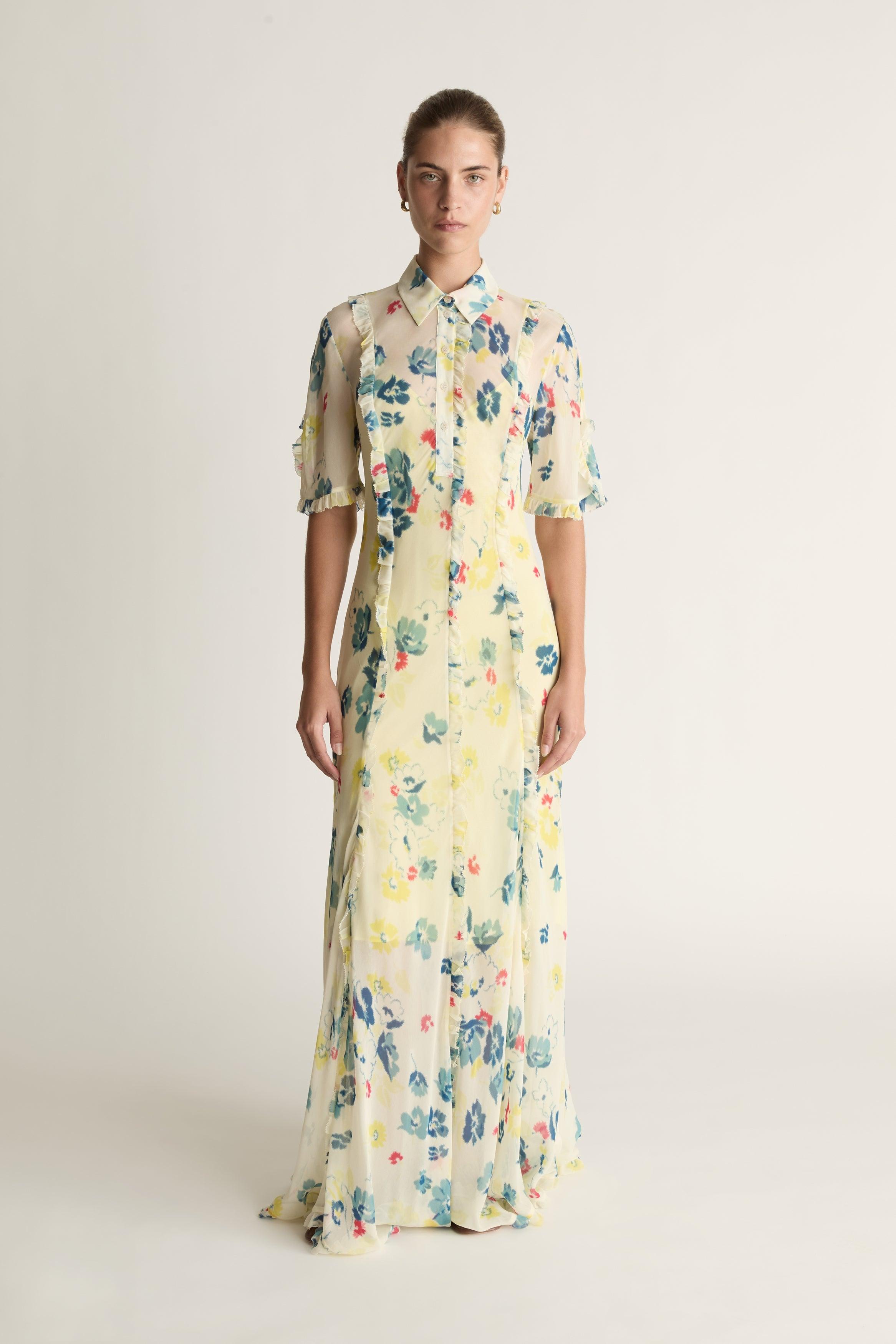 sage green gown dress Final Sale Sage Green 3D Flowers Dubai Evening Dress with Cape SS346