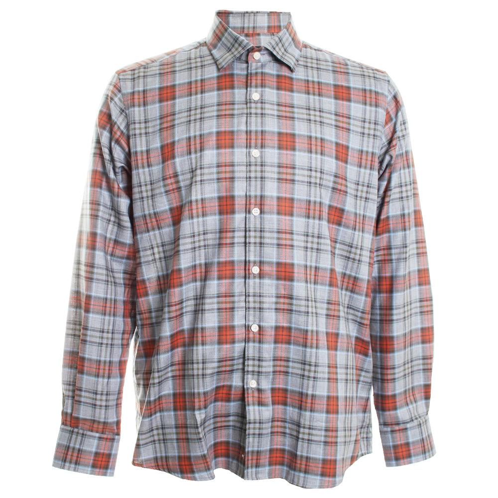 Scott Barber Exploded Plaid Shirt in Blue for Men | Lyst