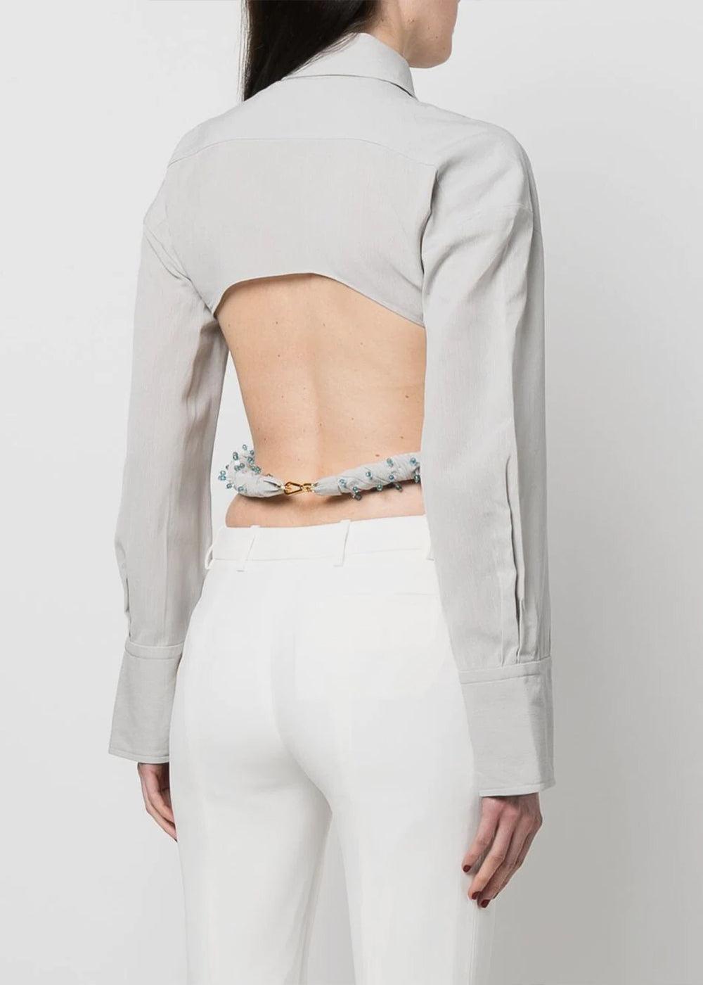 Jacquemus 'la Chemise Perli' Shirt in Gray | Lyst