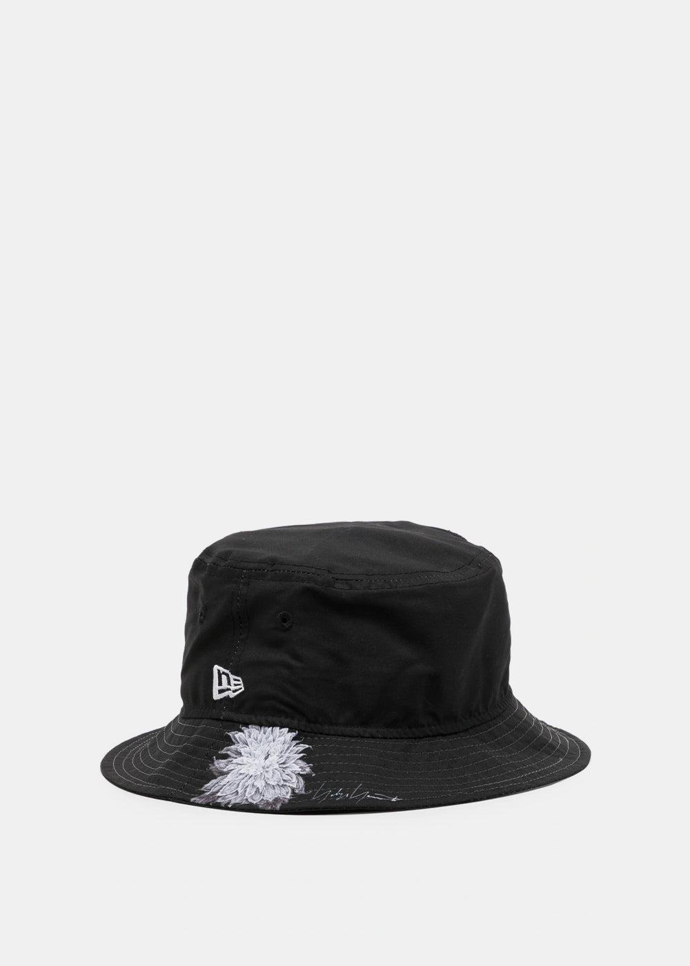 Yohji Yamamoto New Era Floral-print Bucket Hat in Black for Men | Lyst