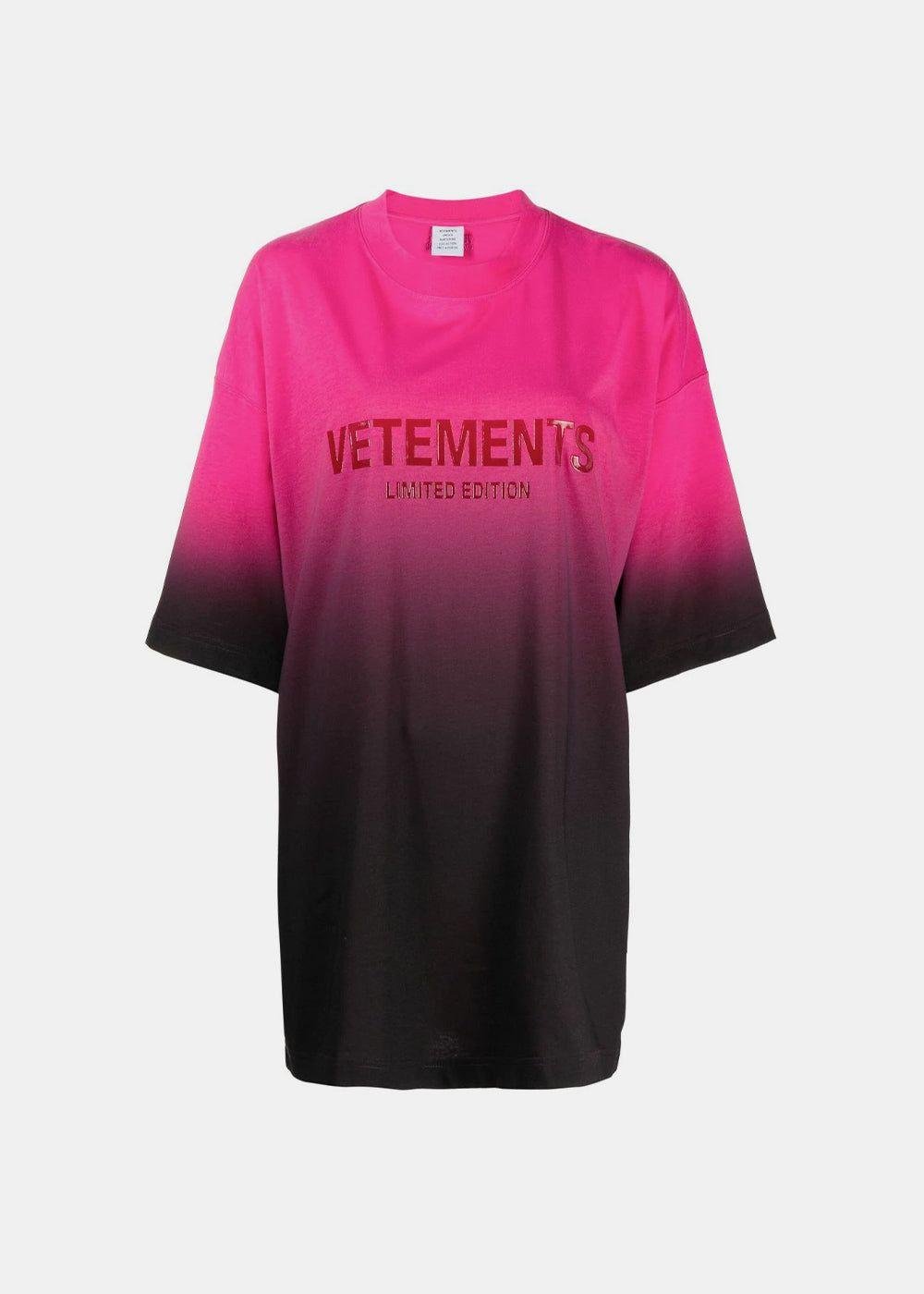 Vetements pink hot sale t shirt