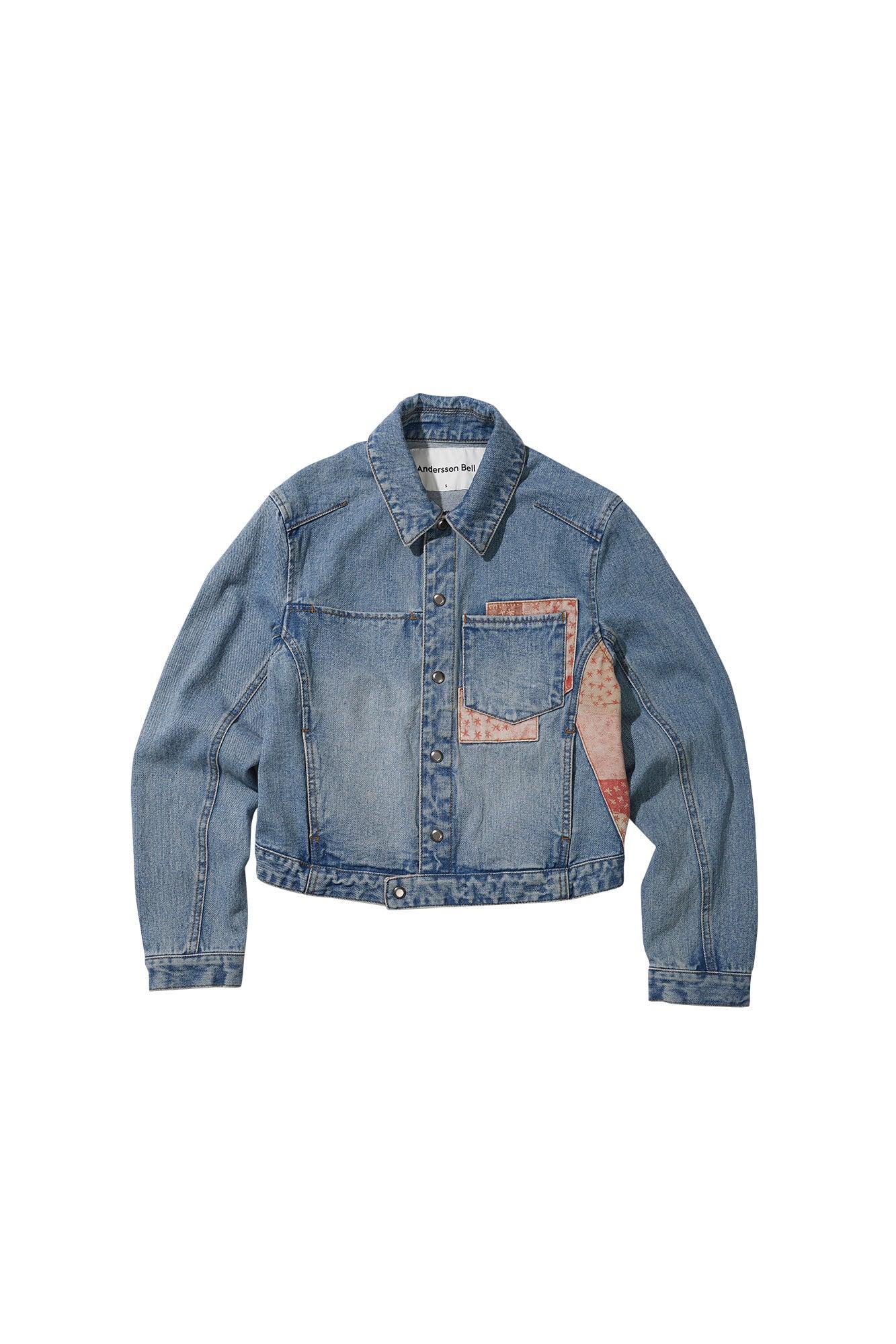 ANDERSSON BELL Clown Patch Denim Jacket in Blue | Lyst