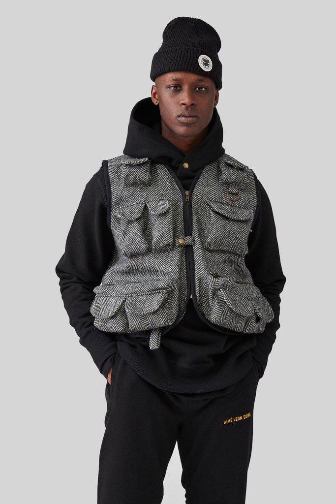 Download Aimé Leon Dore Mock Hoodie Left Chest Patch in Black for Men - Lyst