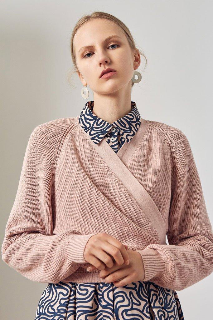kowtow composure cardigan navy