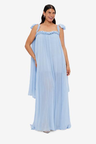 camilla draped floor length dress LEO LIN - Camilla Draped Floor Length Dress - Soft Pink