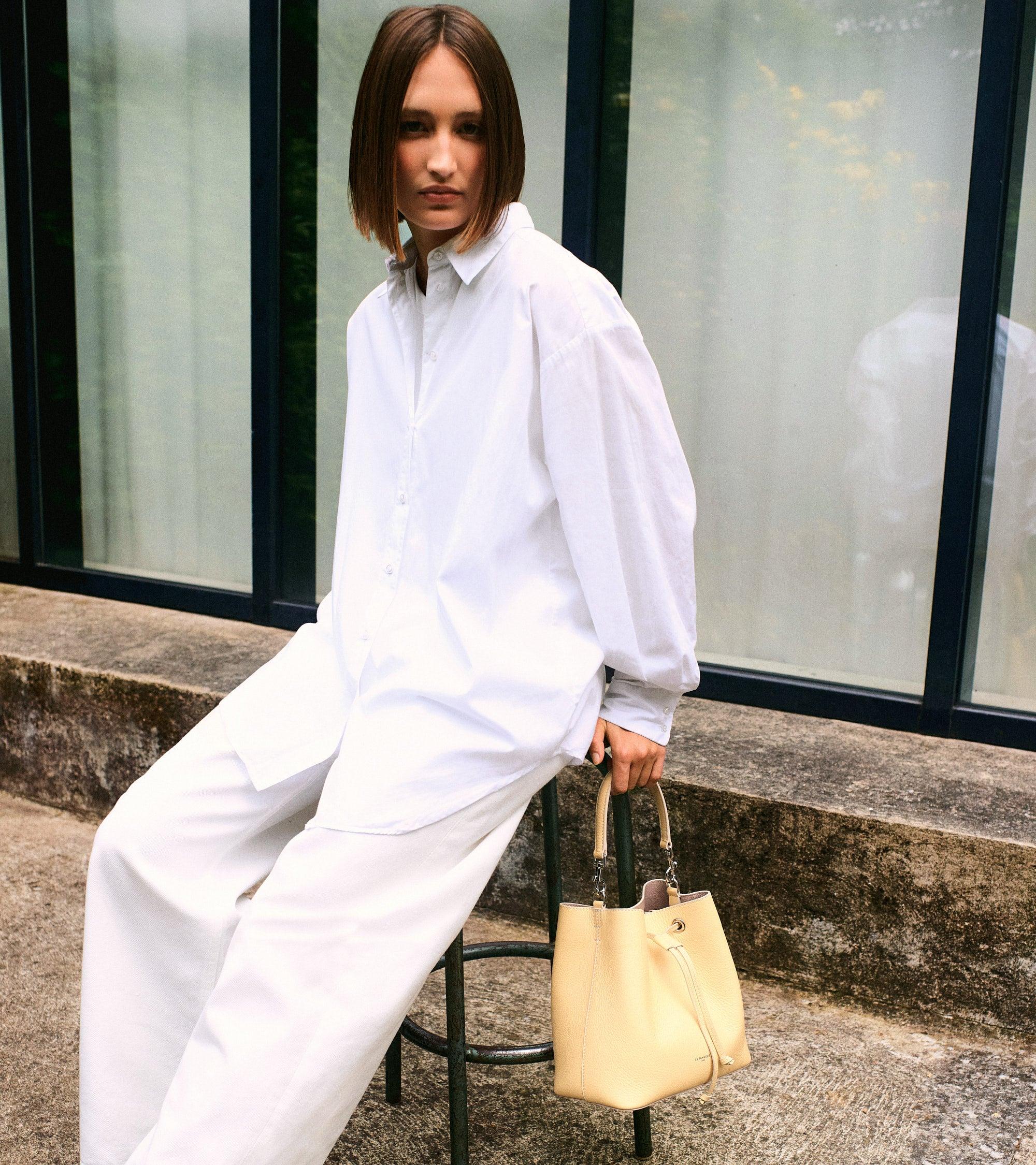 Le Tanneur Louise Bucket Bag in Metallic | Lyst