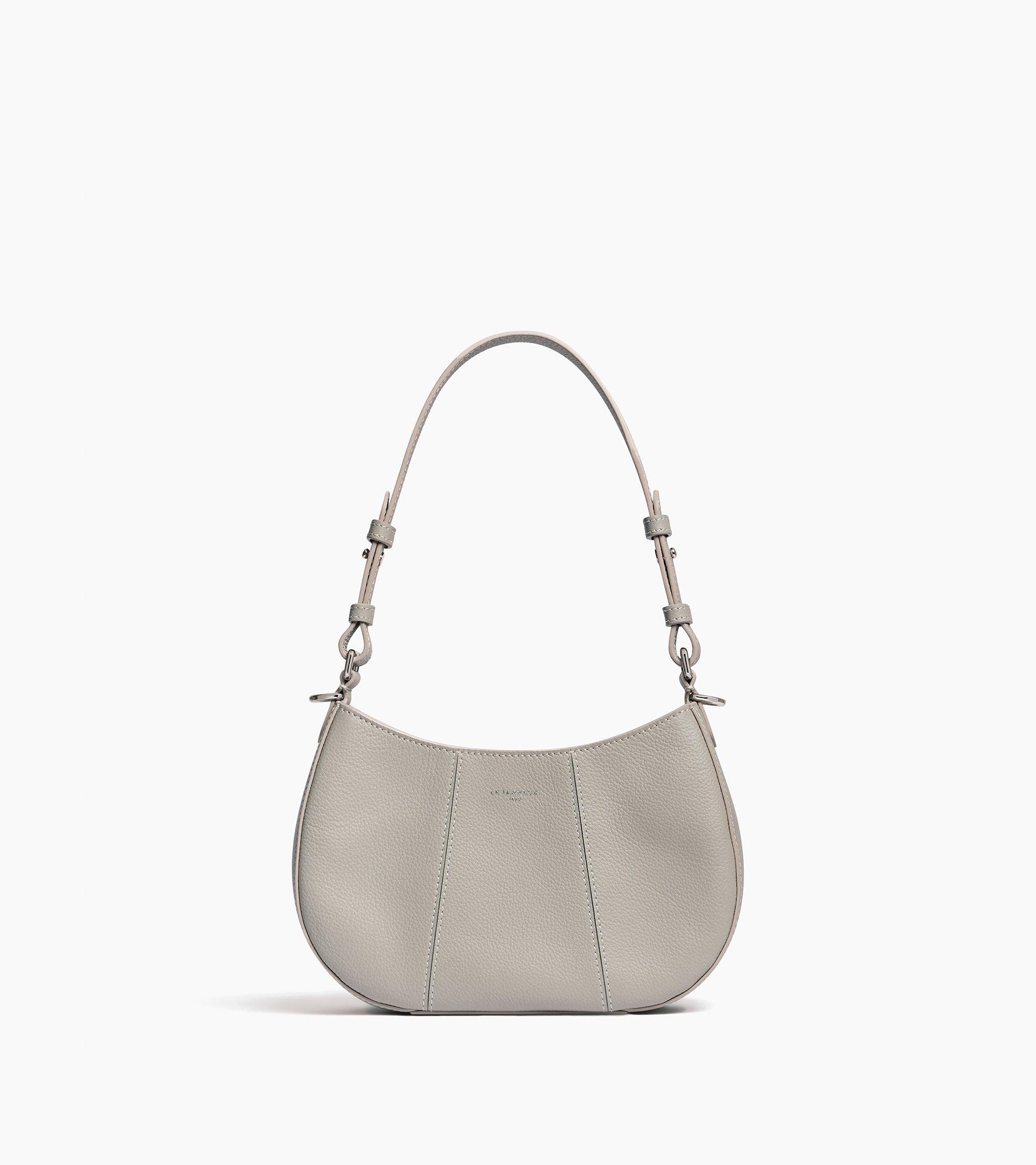 Le Tanneur Juliette Small Half-Moon Bag in White | Lyst