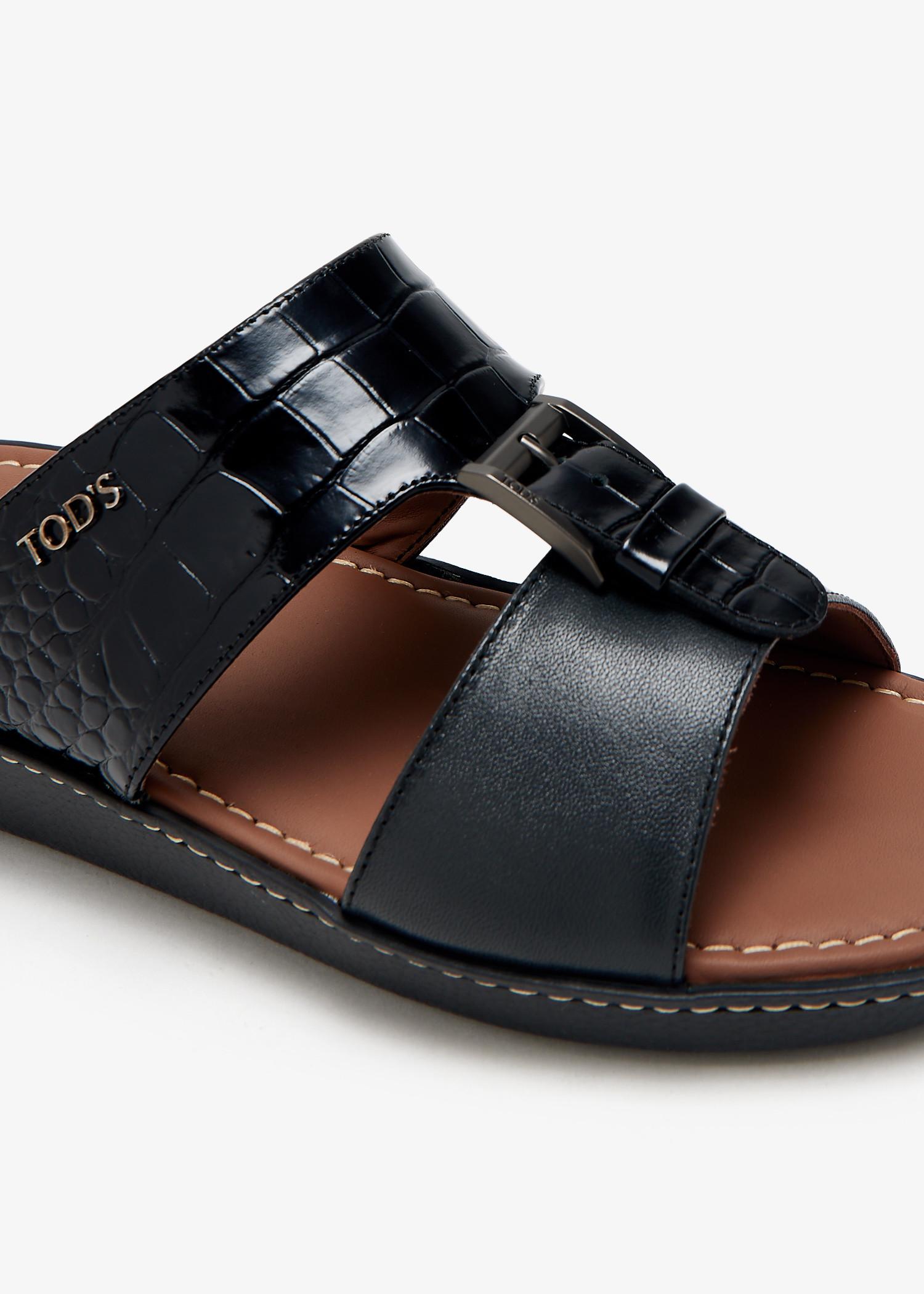 Woman BROWN Sandals in Leather XXW11K0FH50NHV42S010 | Tods