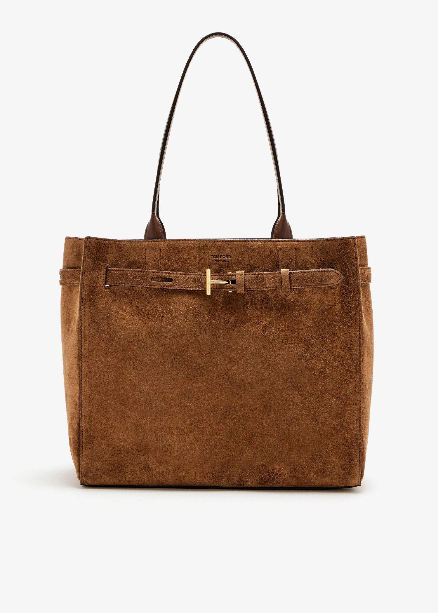 【送料&関税込】Tom Ford Brown Handbag With T Logo Detail In 送料&関税込】Tom Ford Brown Handbag With T Logo Detail In
