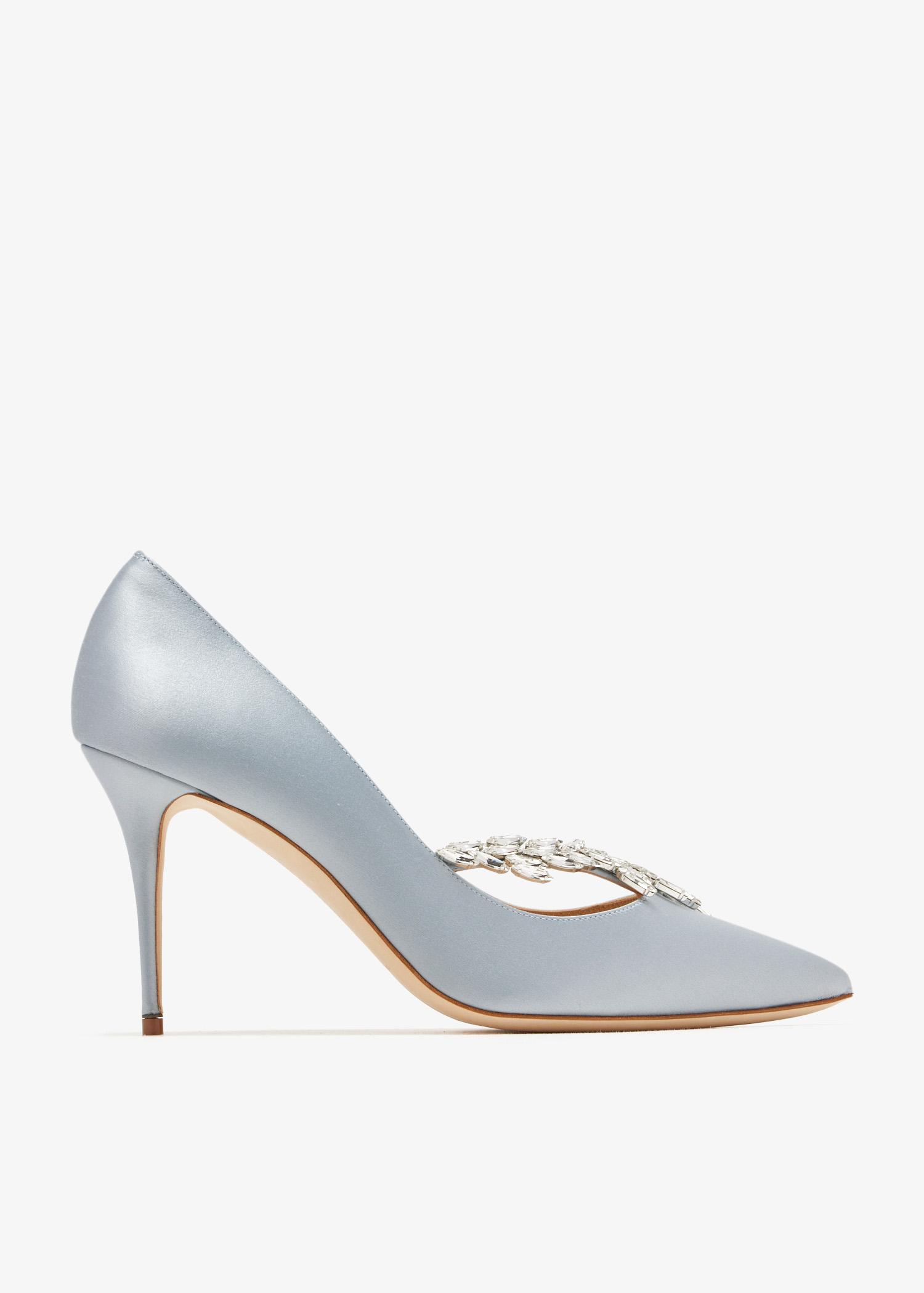 Manolo Blahnik Nadira Pumps in White | Lyst