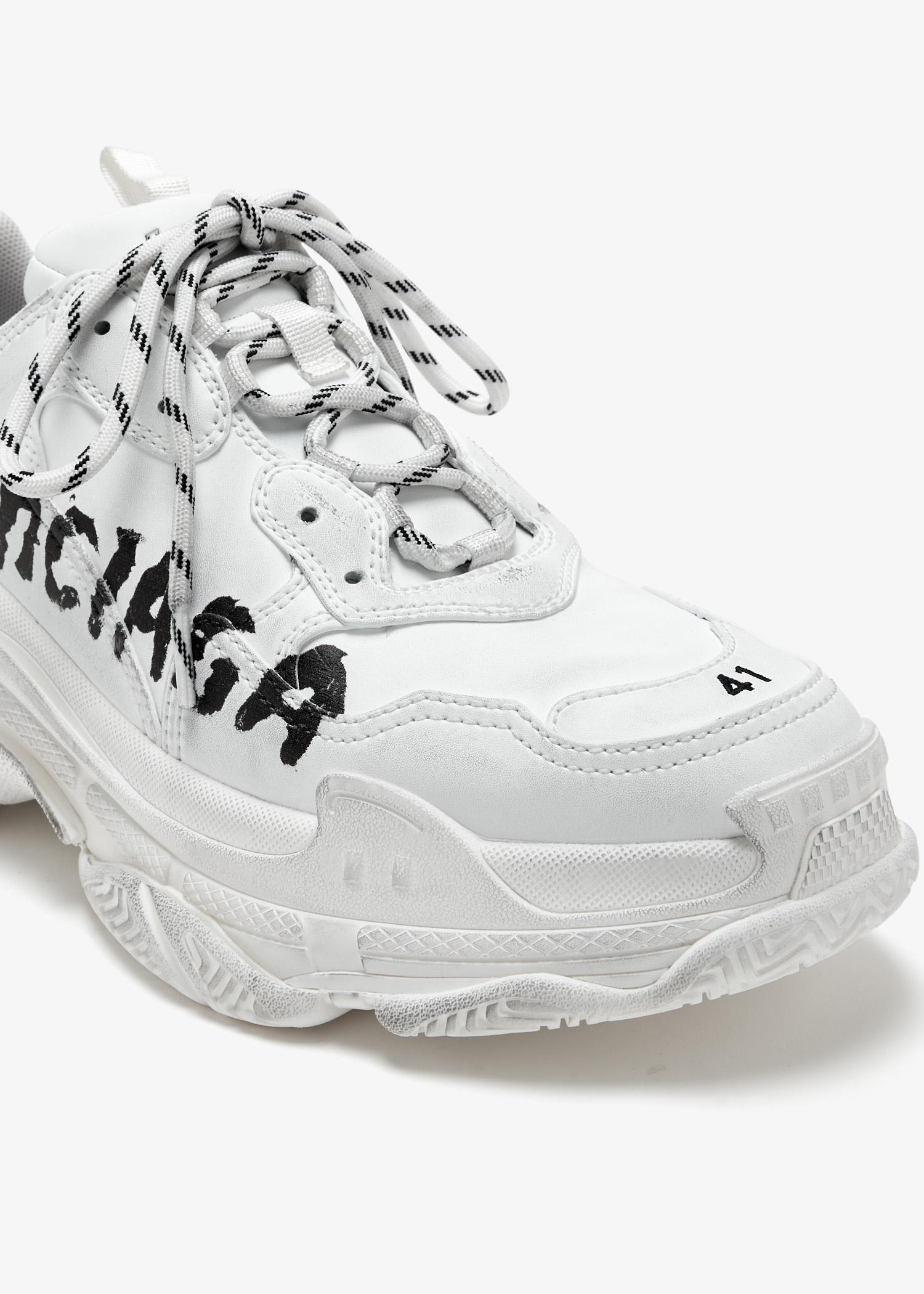【Balenciaga】TRIPLE S PAINT LOGO SNEAKER◆524039WTSPL Balenciaga Triple S Paint Logo Sneaker | ModeSens