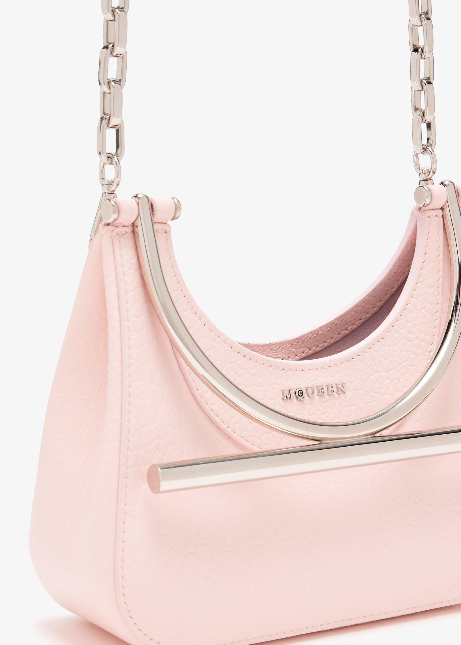 McQueen T-Bar Mini Bag in Pink | Lyst
