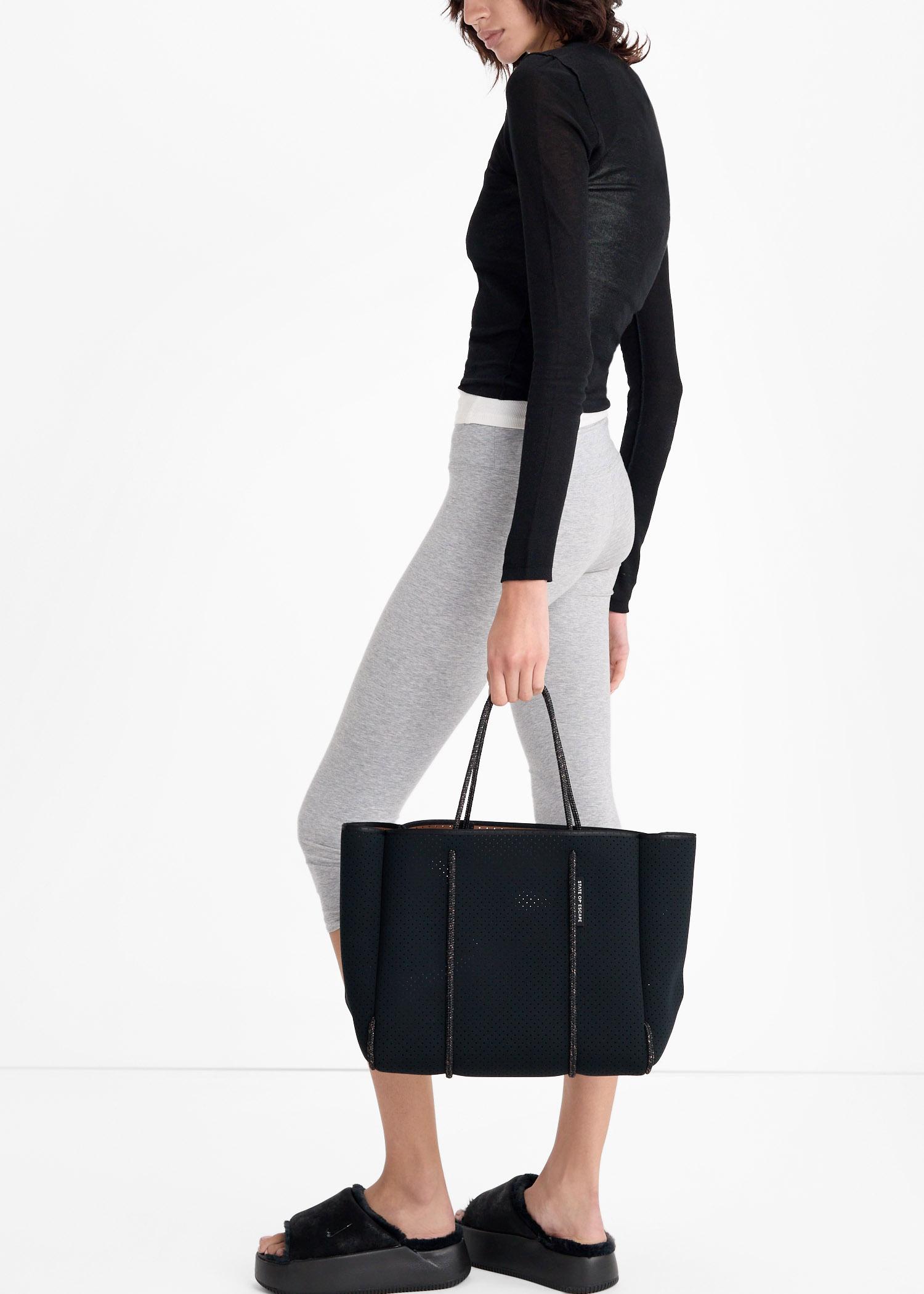 STATE OF ESCAPE Flying Solo Tote Bag in Black | Lyst