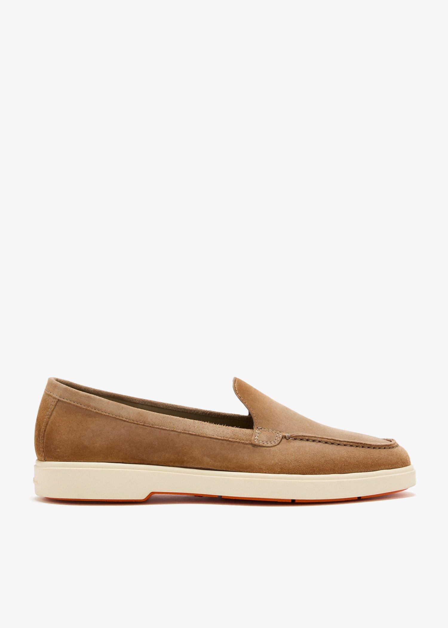 ローファー・オックスフォード SANTONI Woman Loafers Pink WUQY59818BIASLHO P24 Santoni Suede loafers for Women - Pink in UAE | Level Shoes